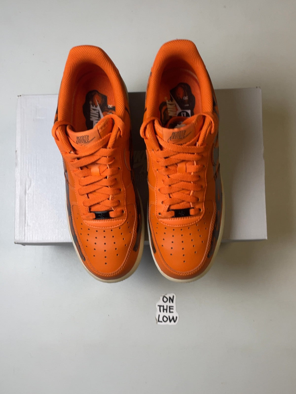 Nike Air Force 1 Low Orange Skeleton Halloween (USED)