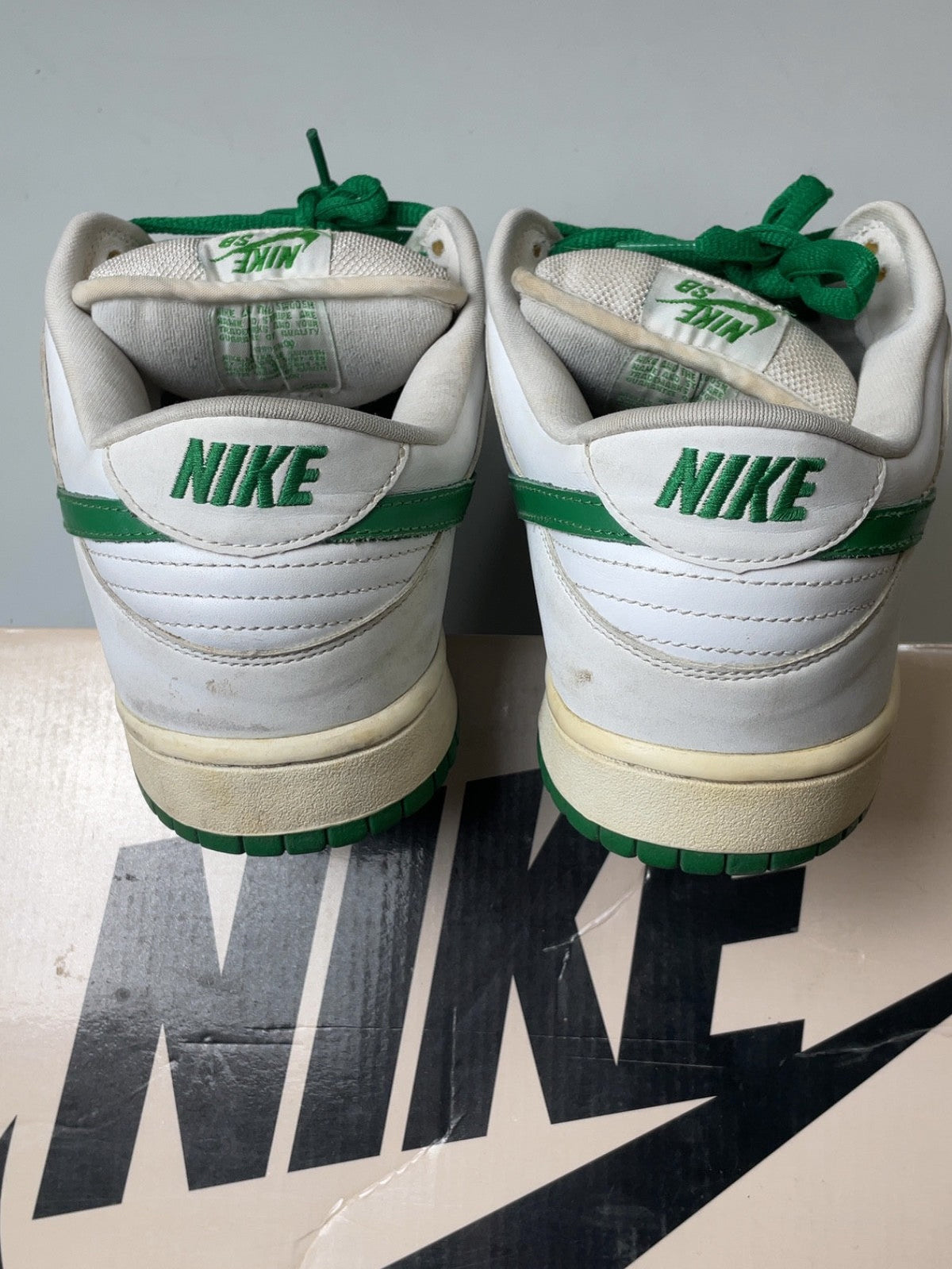 Nike Dunk Low Pro SB White Classic Green (USED)