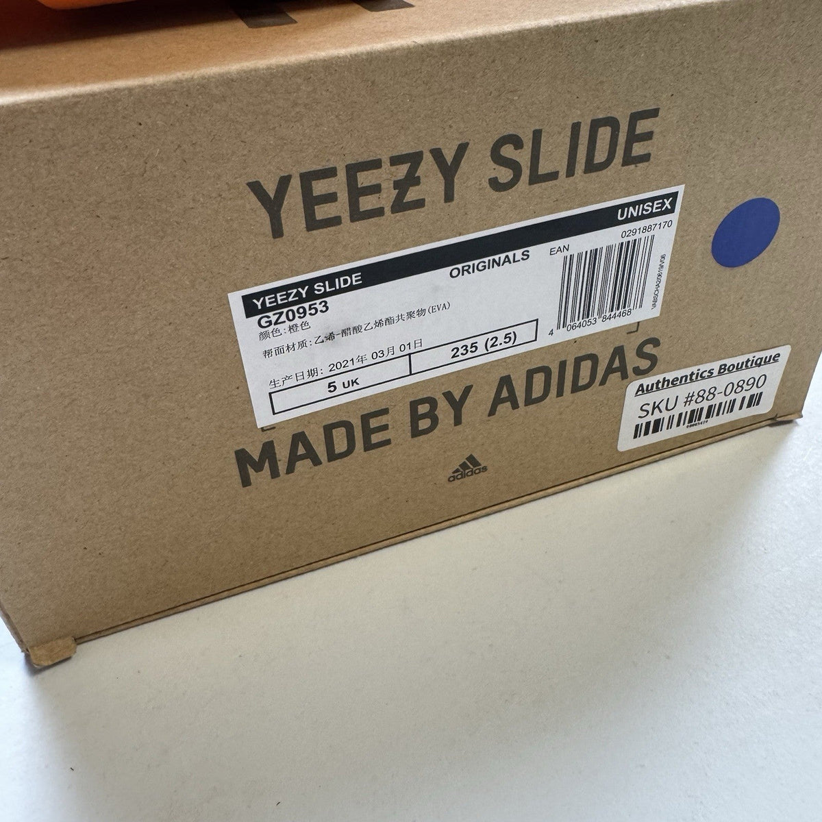 Adidas Yeezy Slide Enflame Orange
