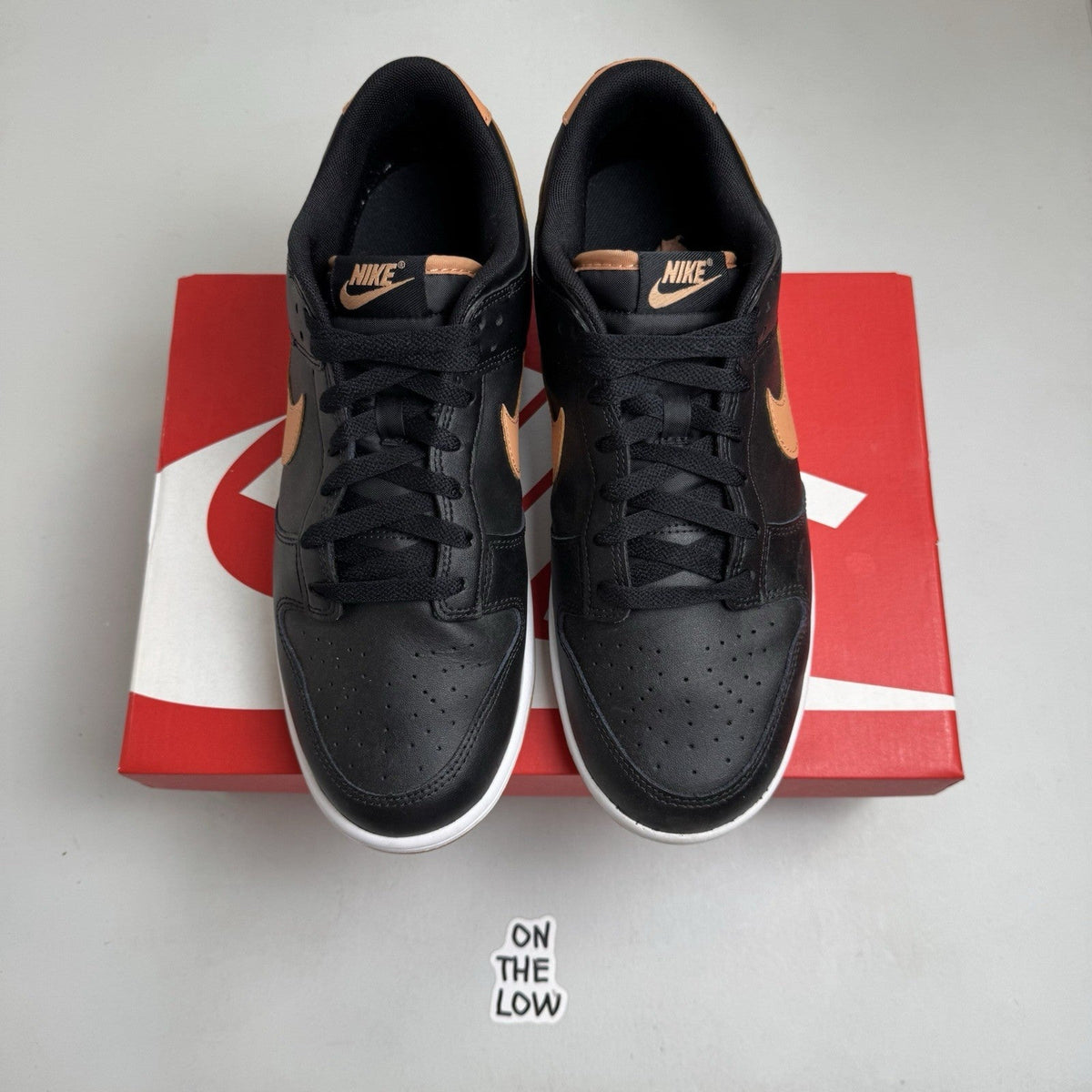 Nike Dunk Low Retro Black Amber Brown (USED)