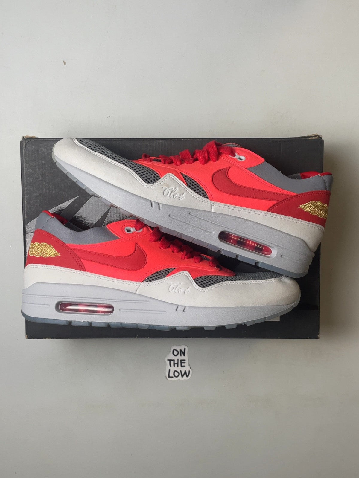 Nike Air Max 1 CLOT Kiss of Death Solar Red (USED)