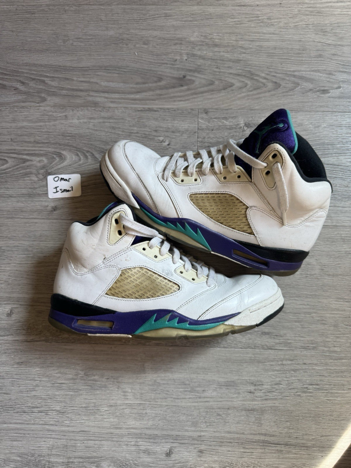 Jordan 5 Retro Grape 2013 White Purple Black Leather