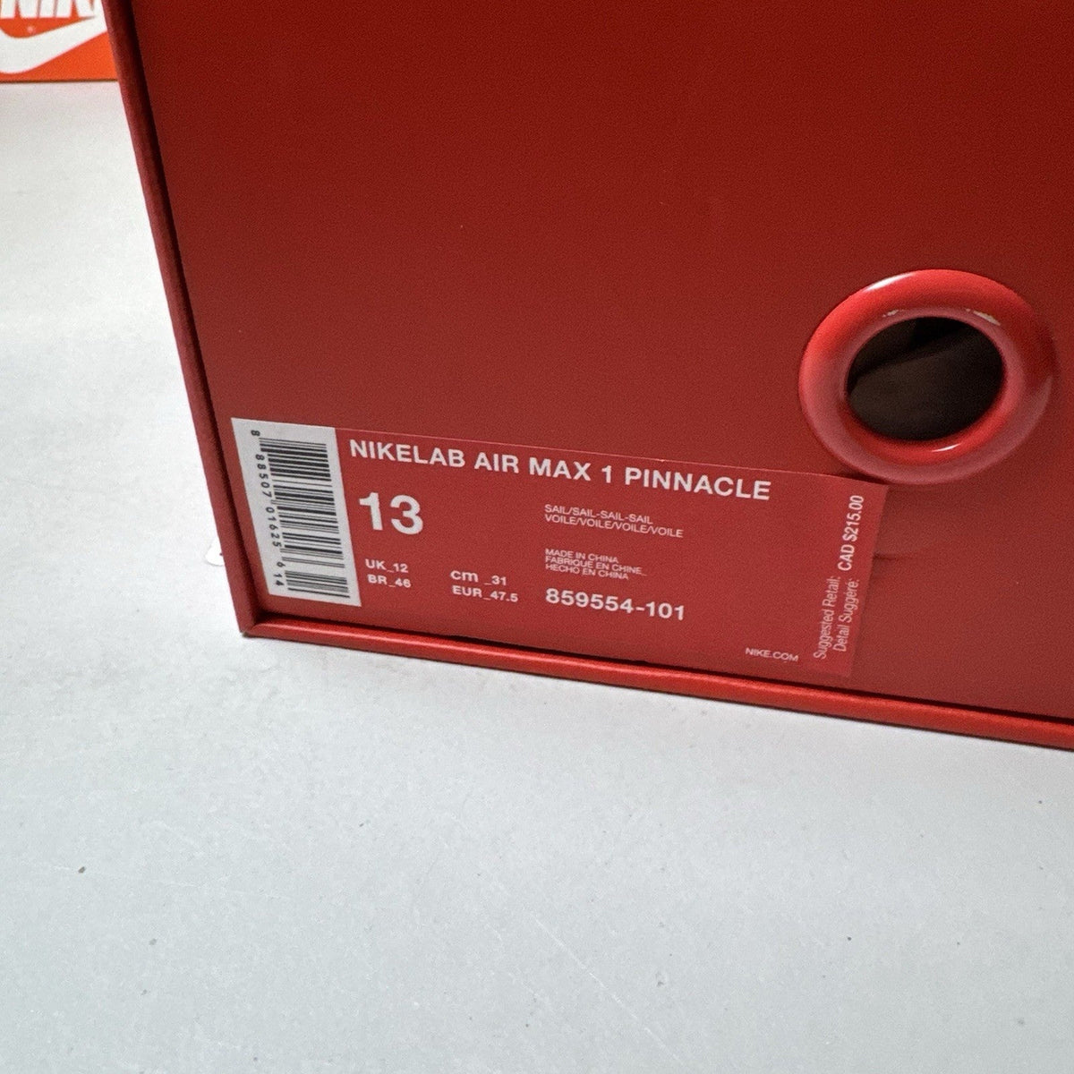 Nike Air Max 1 Pinnacle Sail (USED)