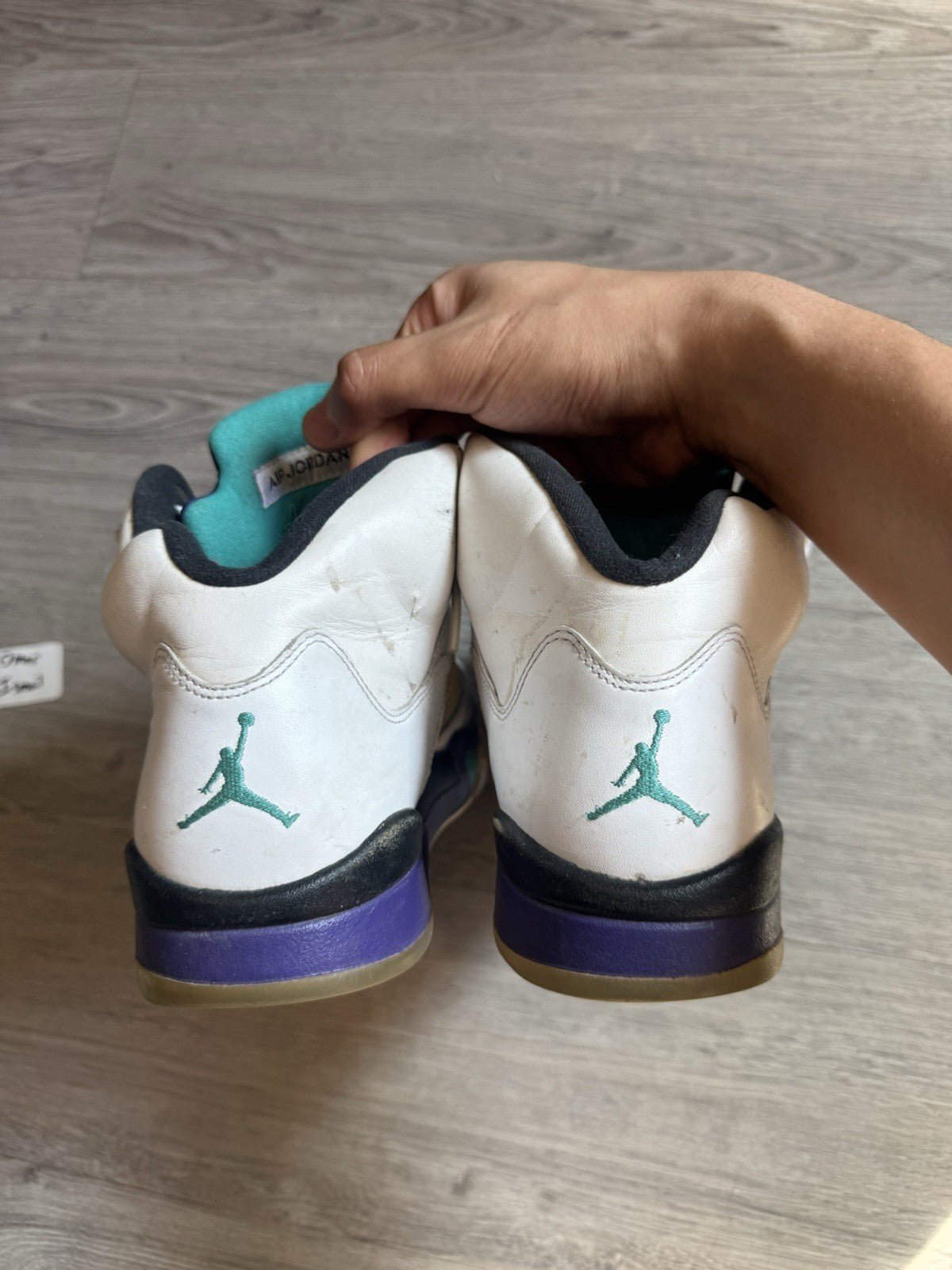 Jordan 5 Retro Grape 2013 White Purple Black Leather