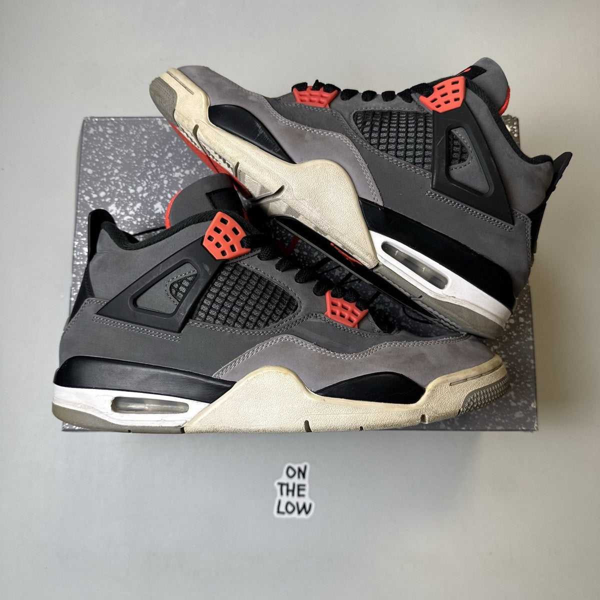 Nike Air Jordan 4 Retro Infrared 23 Grey (USED)