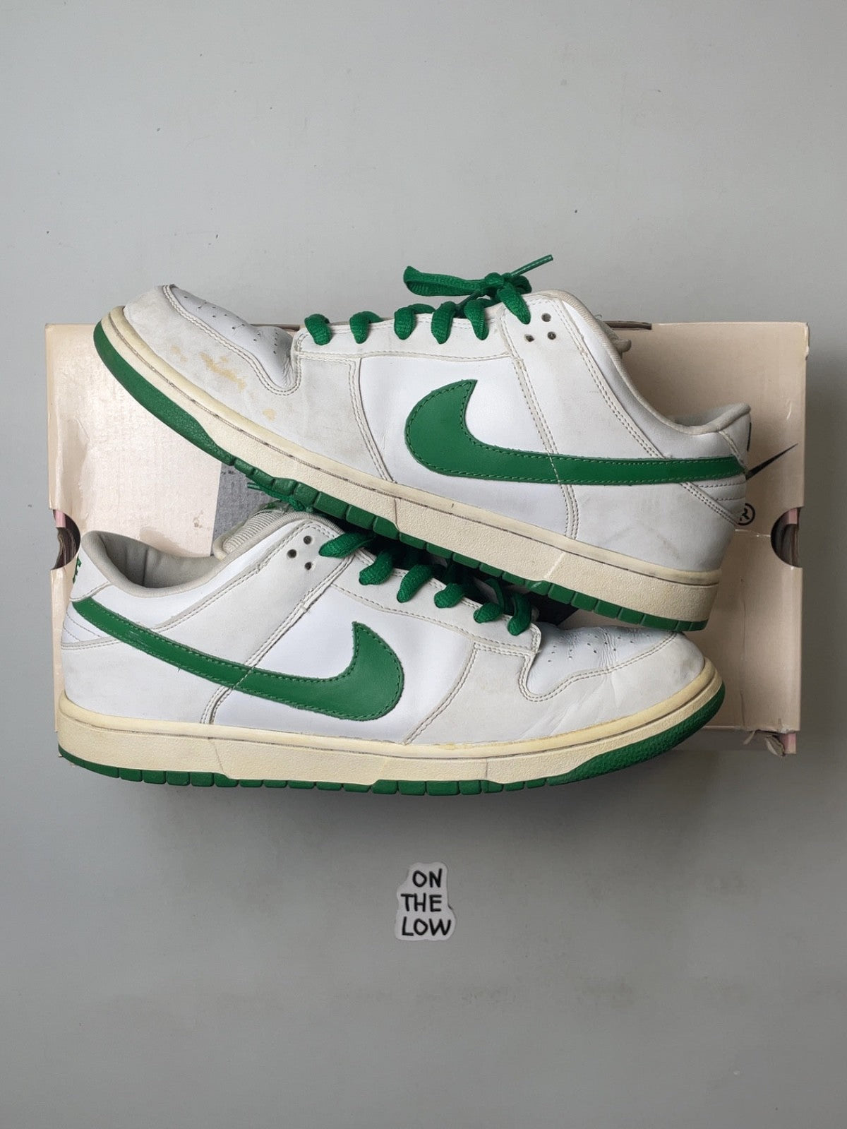 Nike Dunk Low Pro SB White Classic Green (USED)