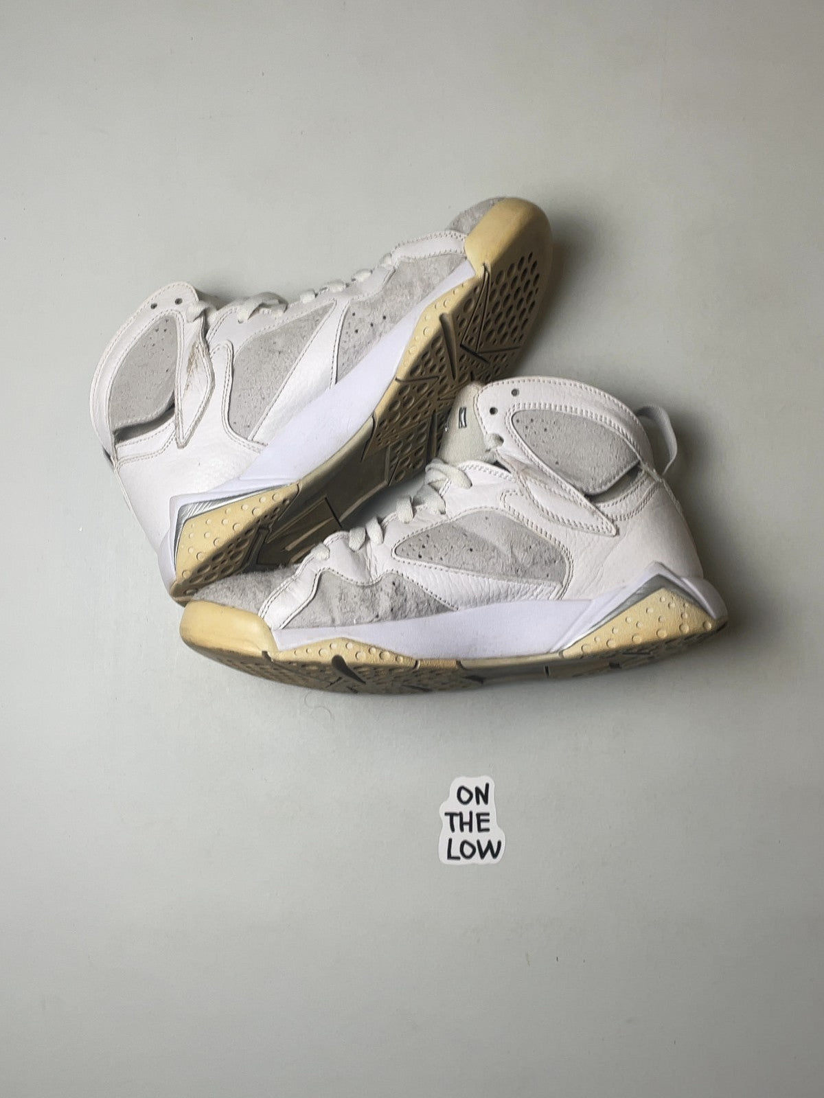 Nike Air Jordan 7 Retro Pure Platinum White Silver (USED)