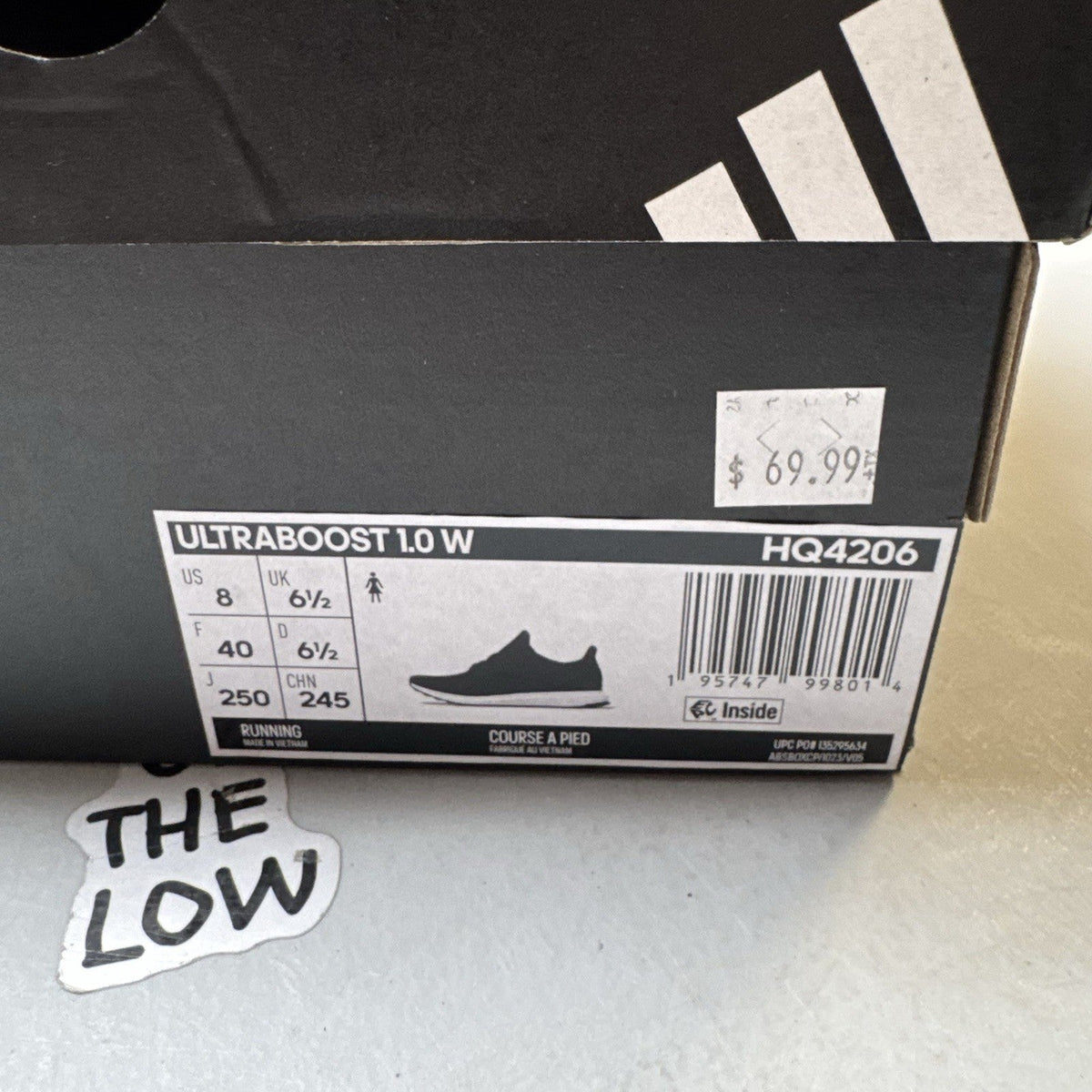 Adidas Ultra Boost 1.0 Black White