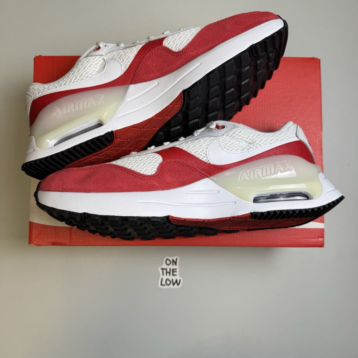 Nike Air Max SYSTM White University Red