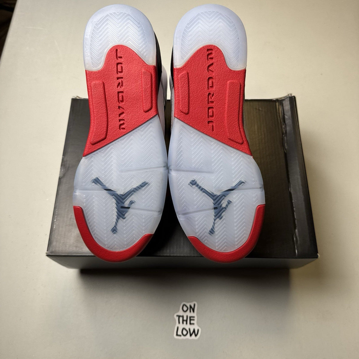 Jordan 5 Retro Fire Red Black Tongue 2025 GS