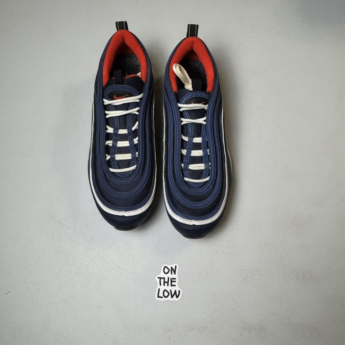 Nike Air Max 97 Midnight Navy Habanero Red (USED)