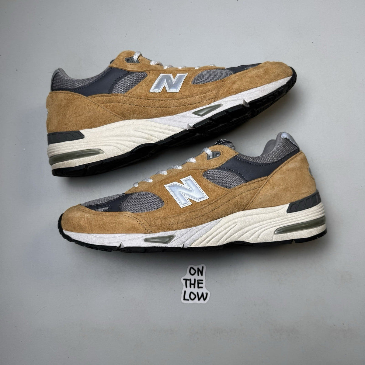 New Balance 991 MiUK Tan Grey Dark Grey (USED)