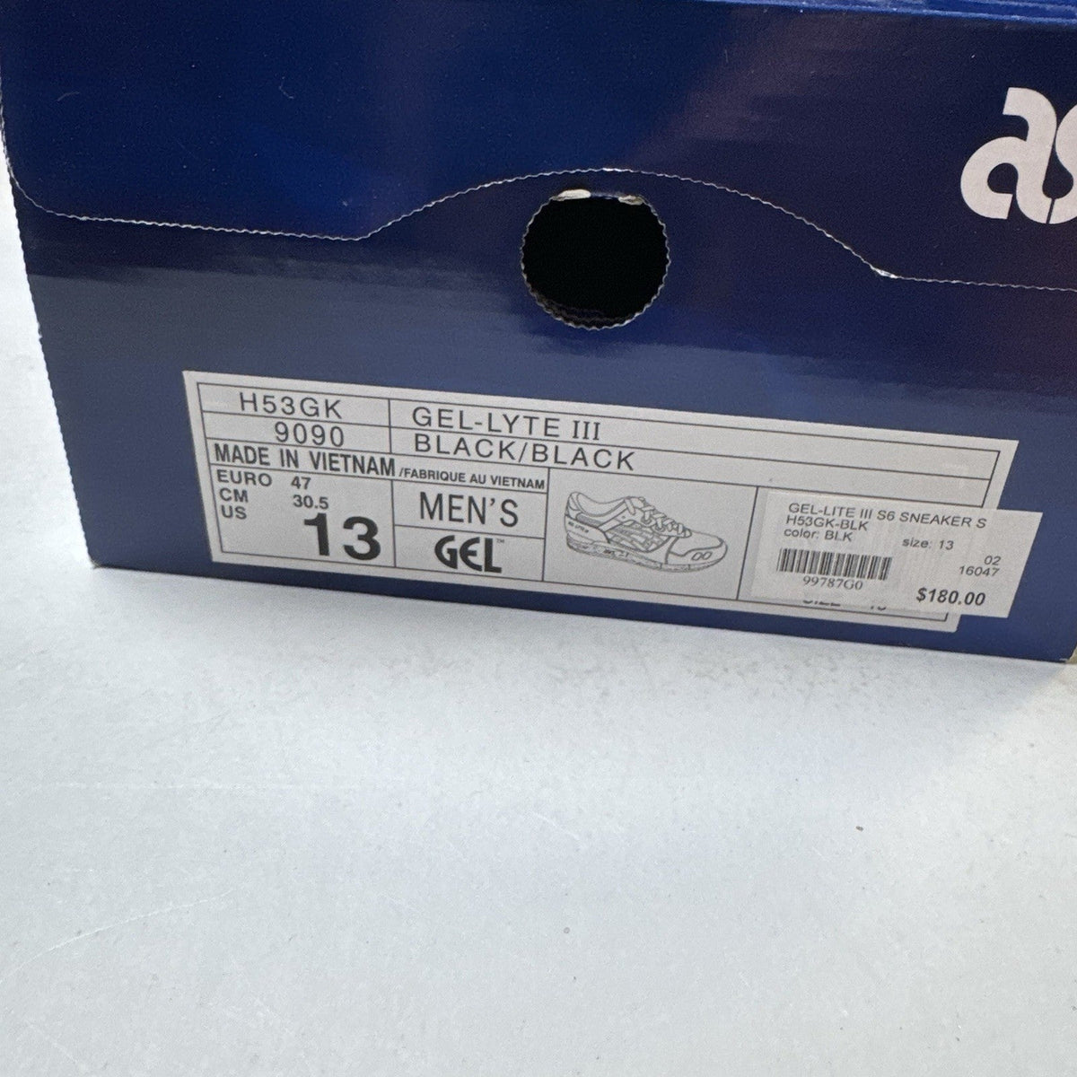 Asics Gel Lyte III Reigning Champ Black (USED)