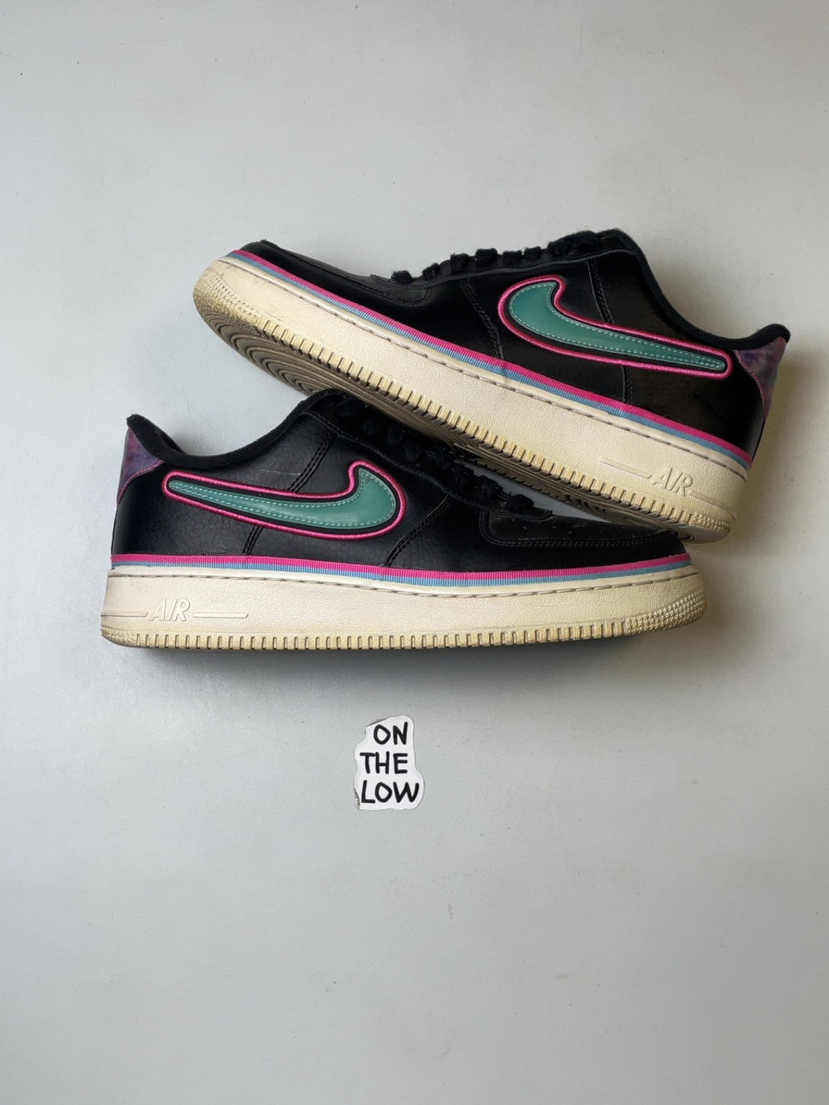 Nike Air Force 1 Low Sport NBA Blue Gale Laser Fuchsia (USED)