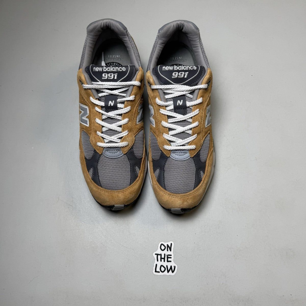 New Balance 991 MiUK Tan Grey Dark Grey (USED)