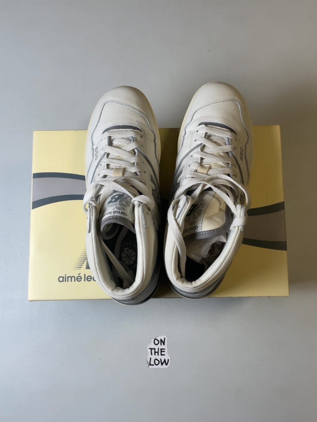 New Balance 650R Aime Leon Dore White Grey (USED)