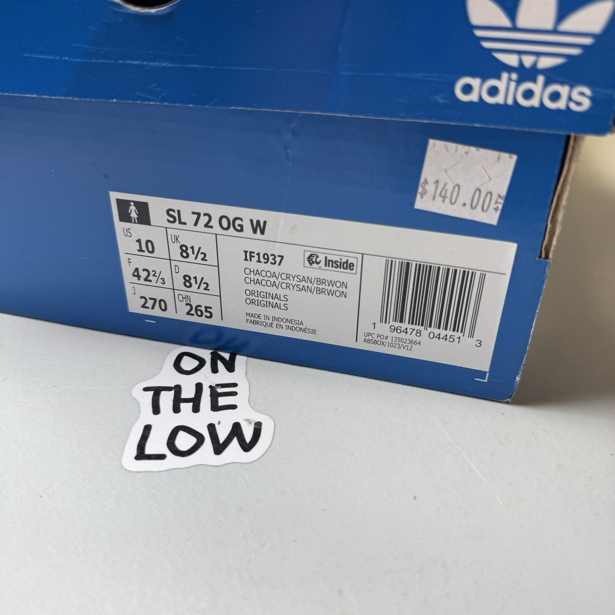 Adidas SL 72 OG Charcoal Crystal Sand Brown (Women's)