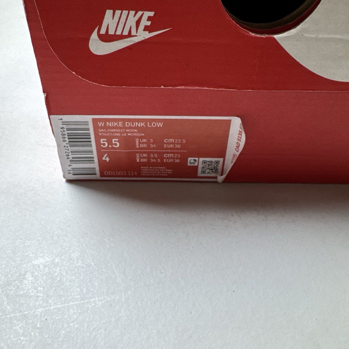 Nike Dunk Low Harvest Moon (USED)