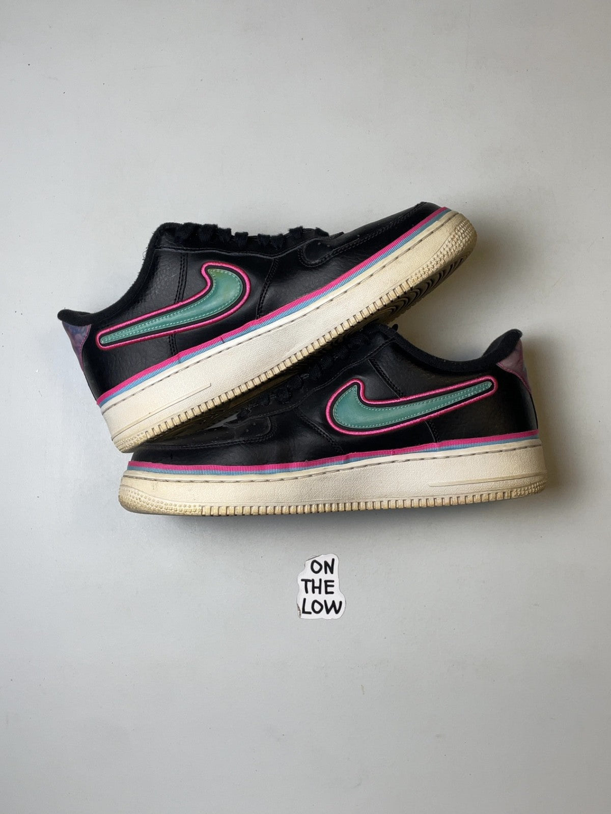 Nike Air Force 1 Low Sport NBA Blue Gale Laser Fuchsia (USED)