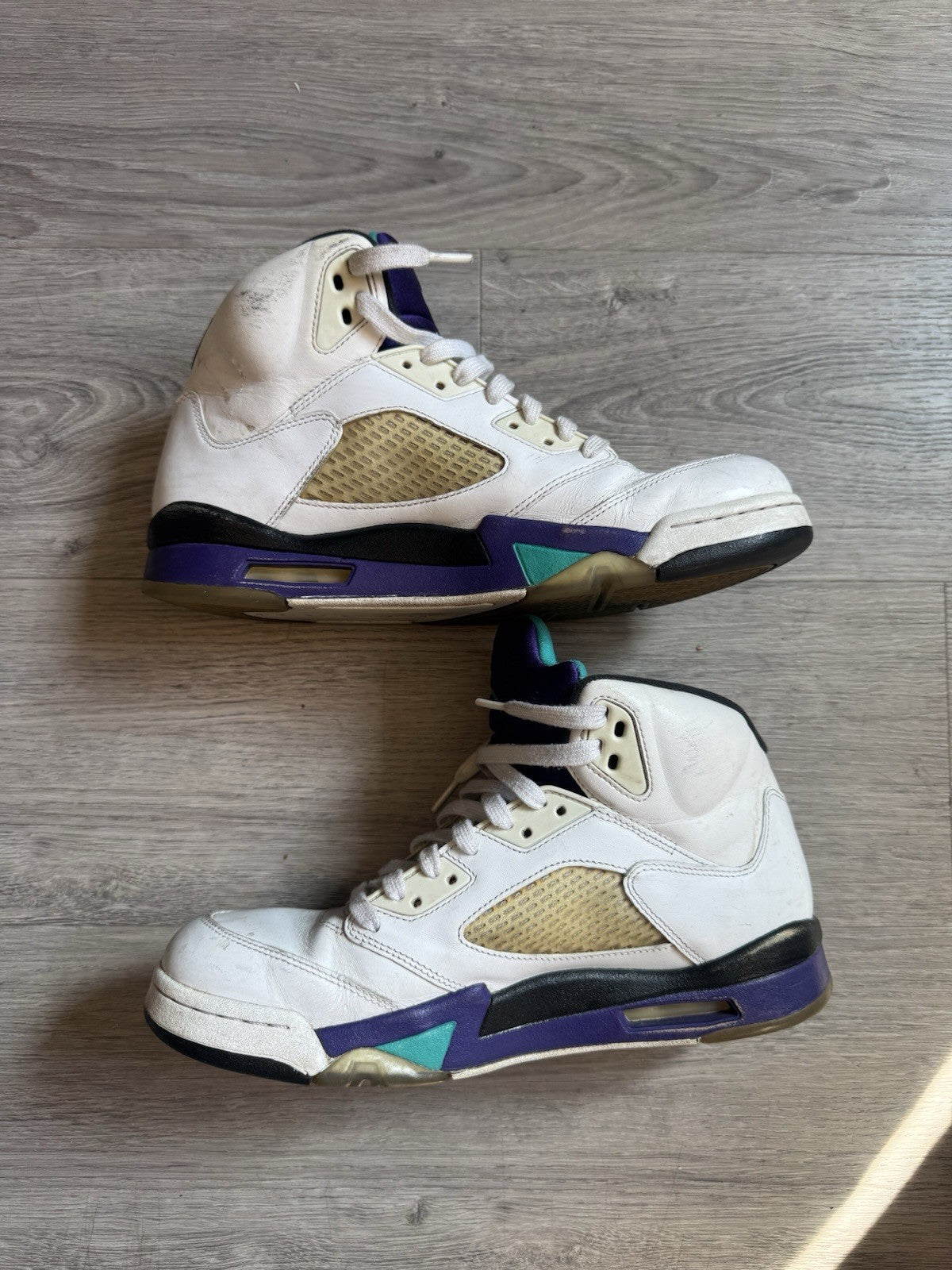 Jordan 5 Retro Grape 2013 White Purple Black Leather