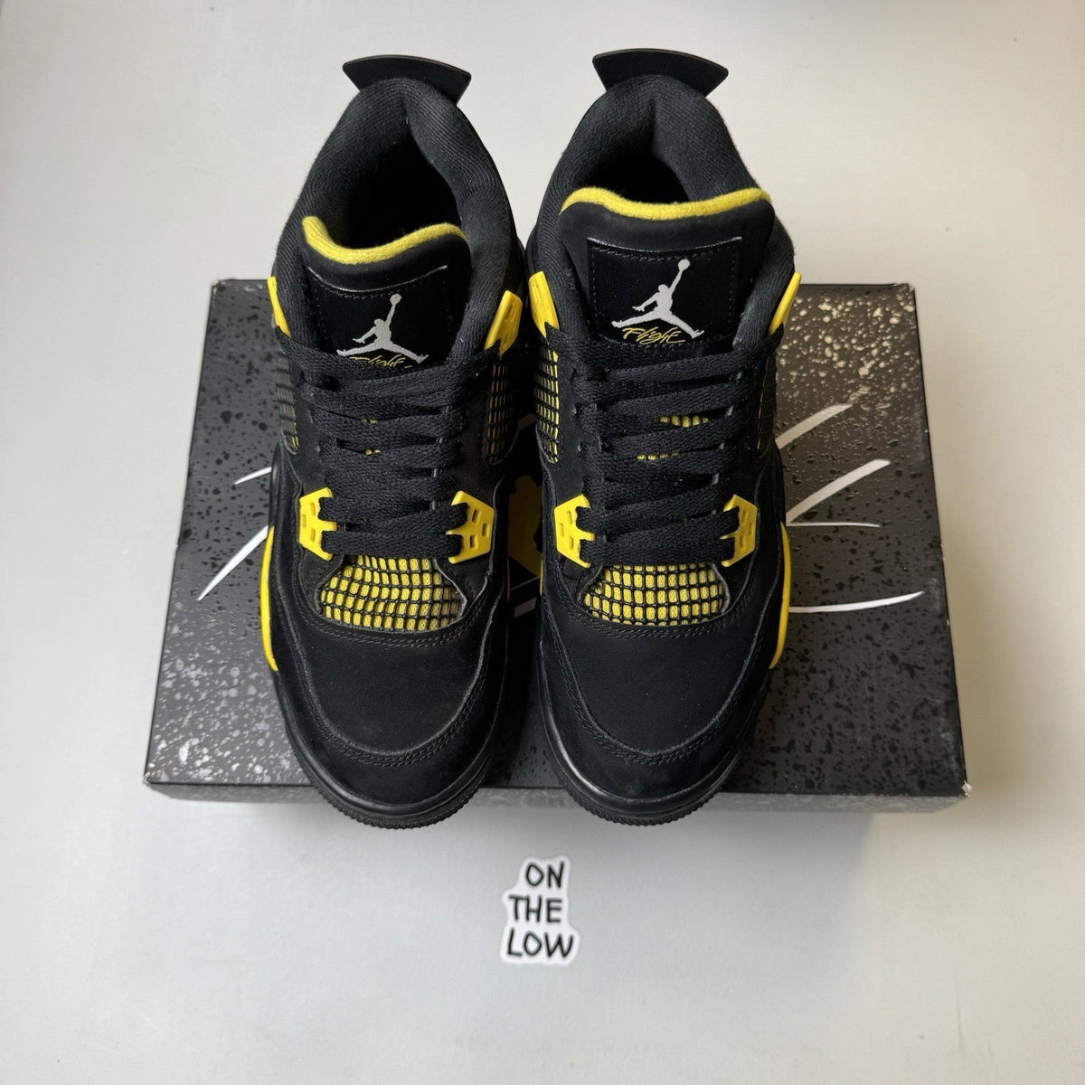 Nike Air Jordan 4 Retro Thunder Yellow GS (USED)