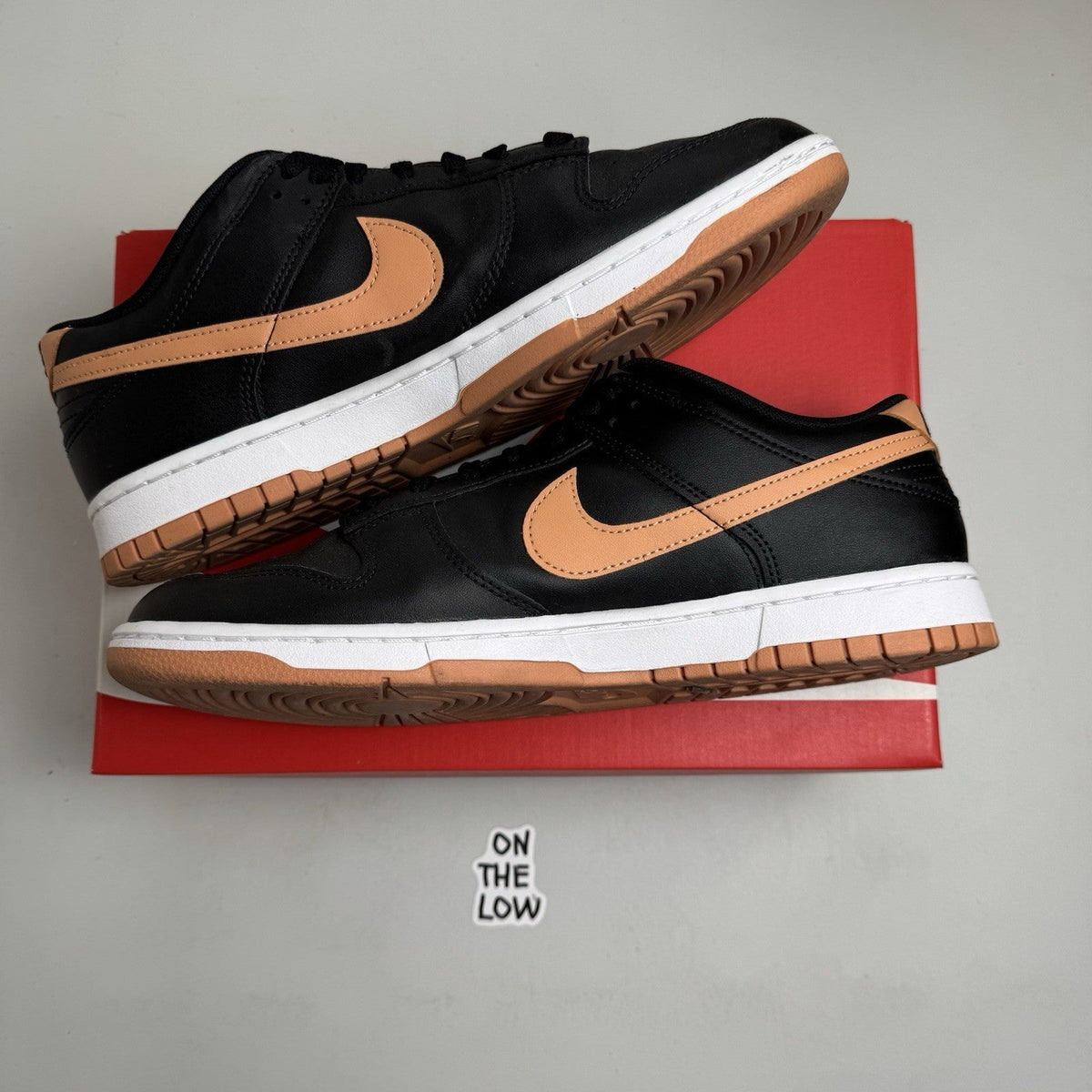 Nike Dunk Low Retro Black Amber Brown (USED)