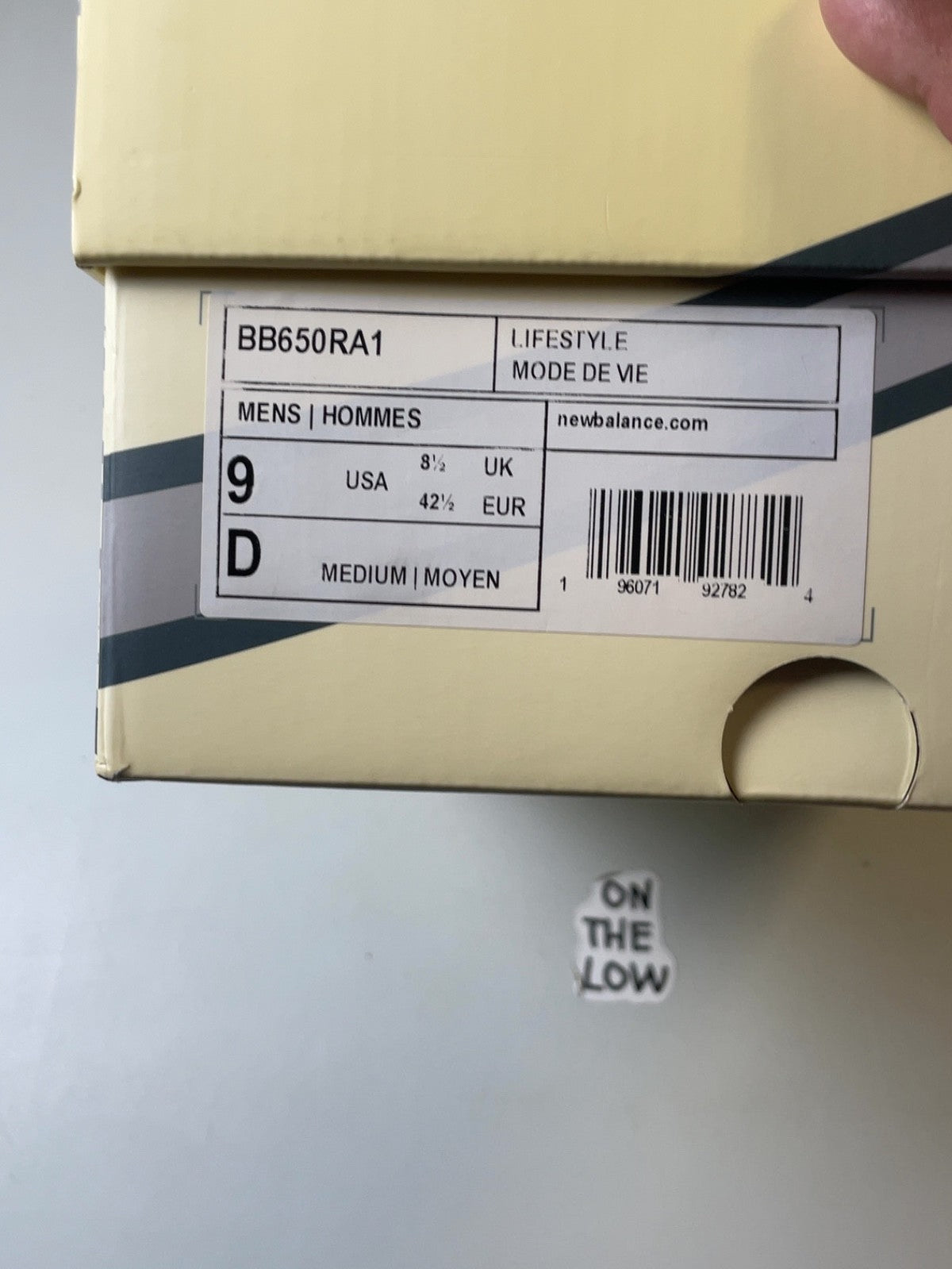 New Balance 650R Aime Leon Dore White Grey (USED)