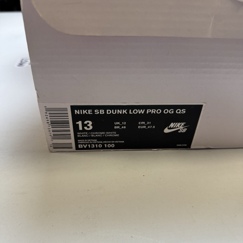 Nike SB Dunk Low Pro x Diamond Supply Co. White Diamond (USED)