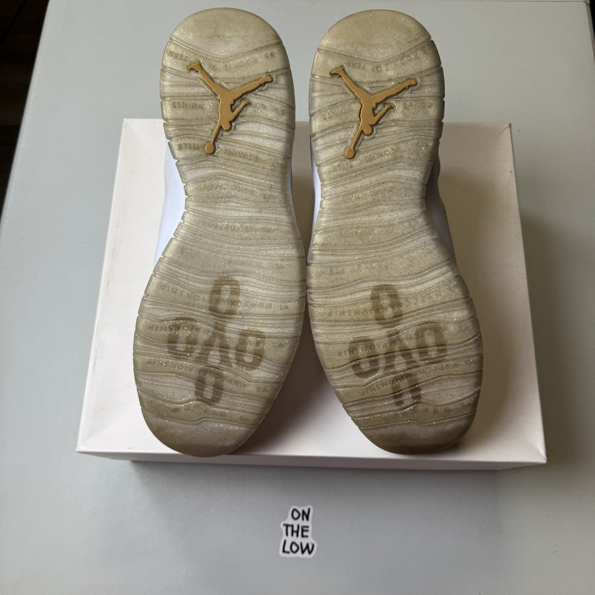 Nike Air Jordan 10 x Drake OVO White Gold (USED)