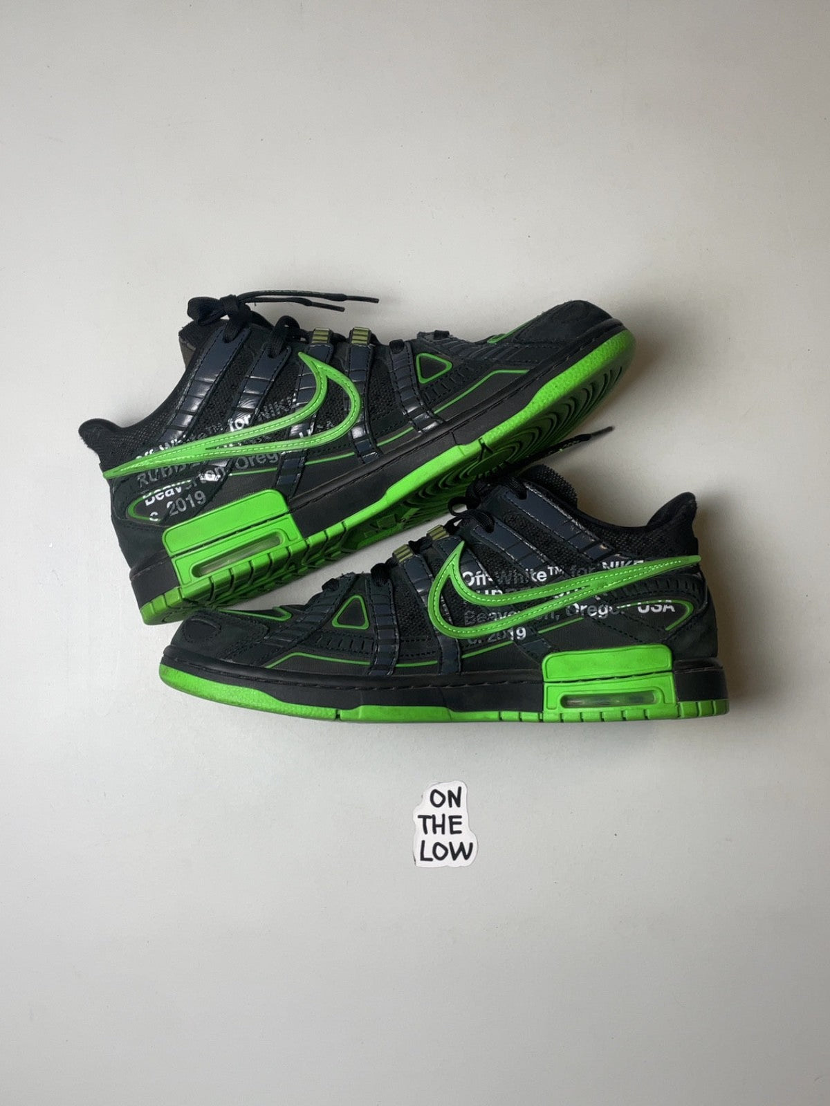 Nike Air Rubber Dunk Off-White Green Strike (USED)