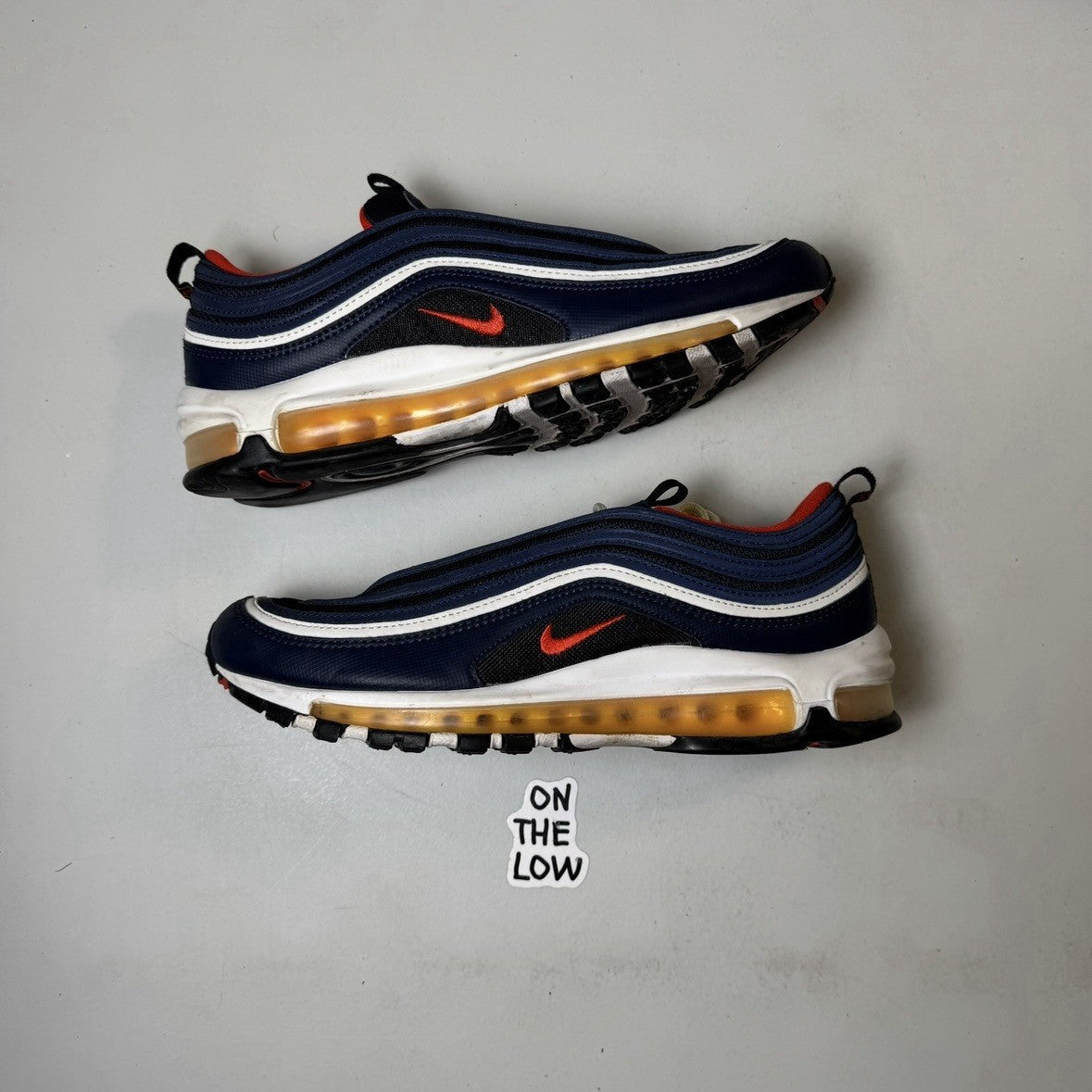 Nike Air Max 97 Midnight Navy Habanero Red (USED)