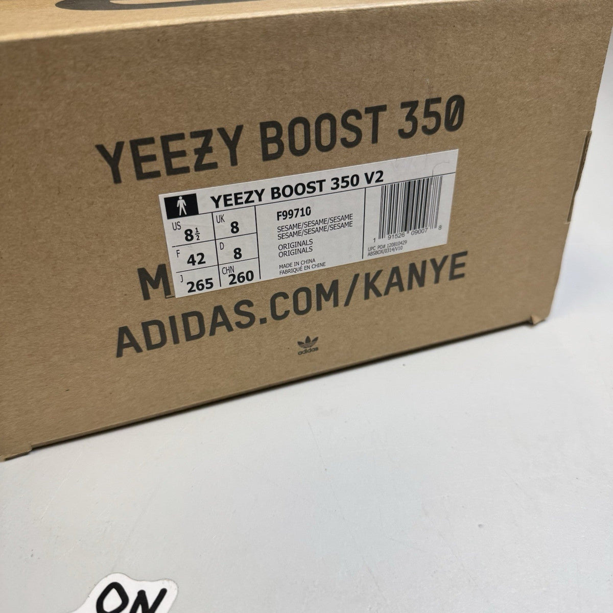 Adidas Yeezy Boost 350 V2 Sesame (USED)