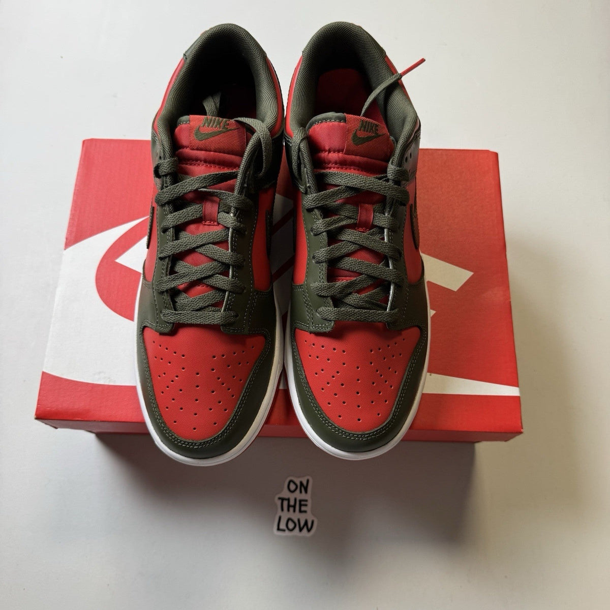 Nike Dunk Low Mystic Red Cargo Khaki