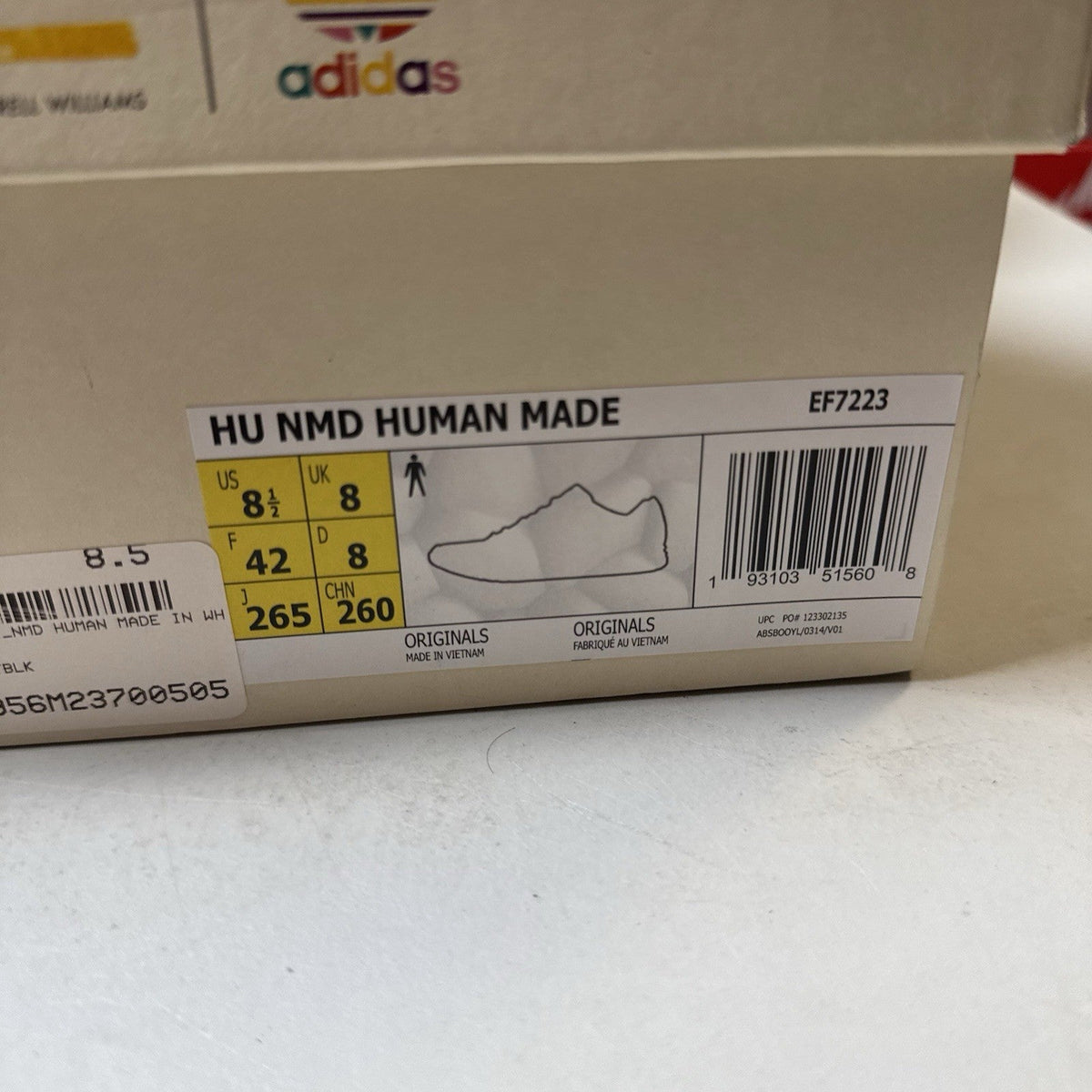 Adidas NMD HU Pharrell Human Made White Red (USED)
