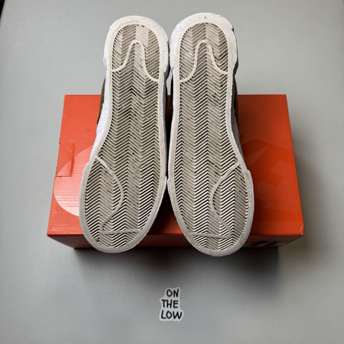 Nike Blazer Low Sacai British Tan Red (USED)