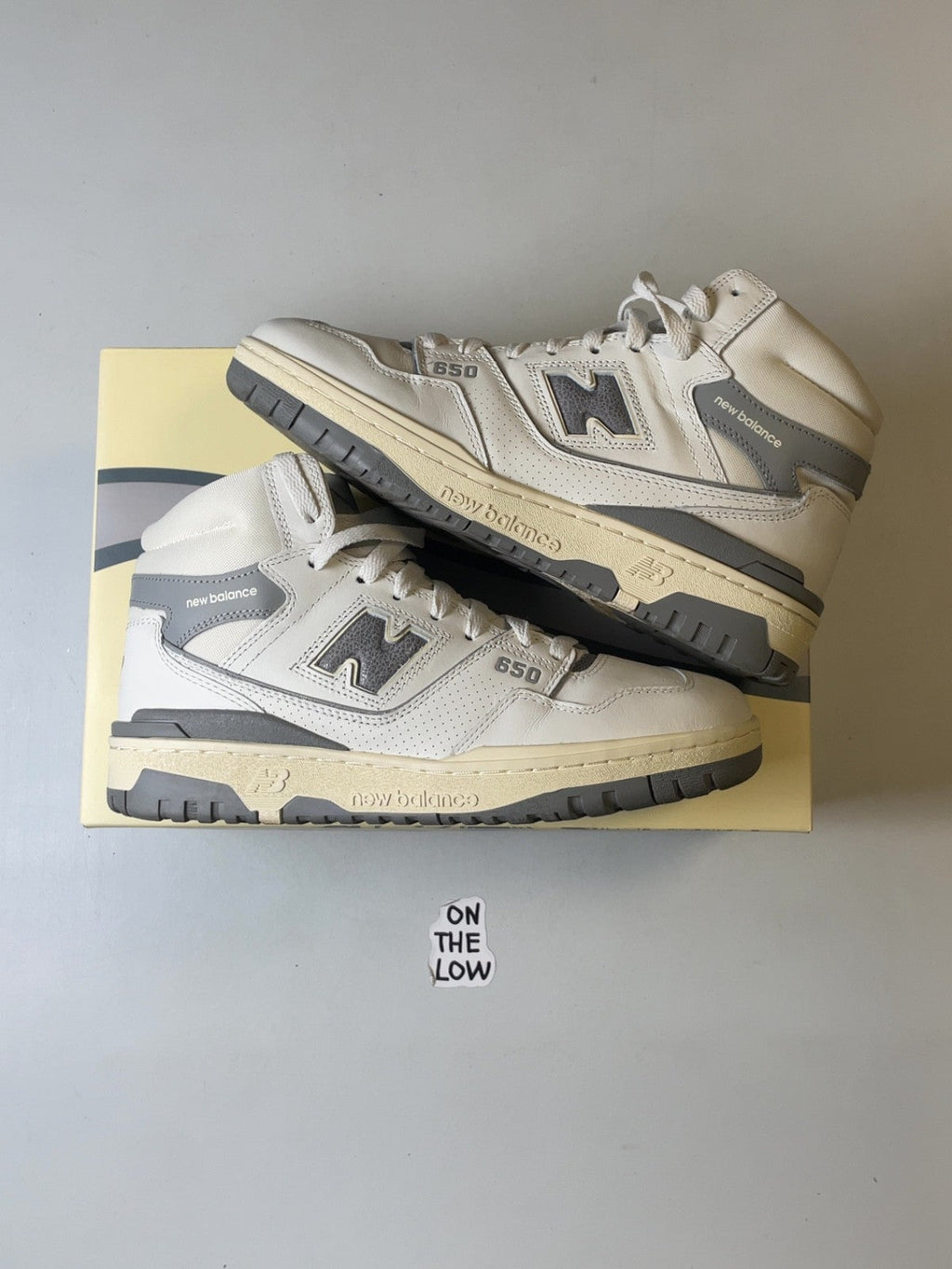 New Balance 650R Aime Leon Dore White Grey (USED)