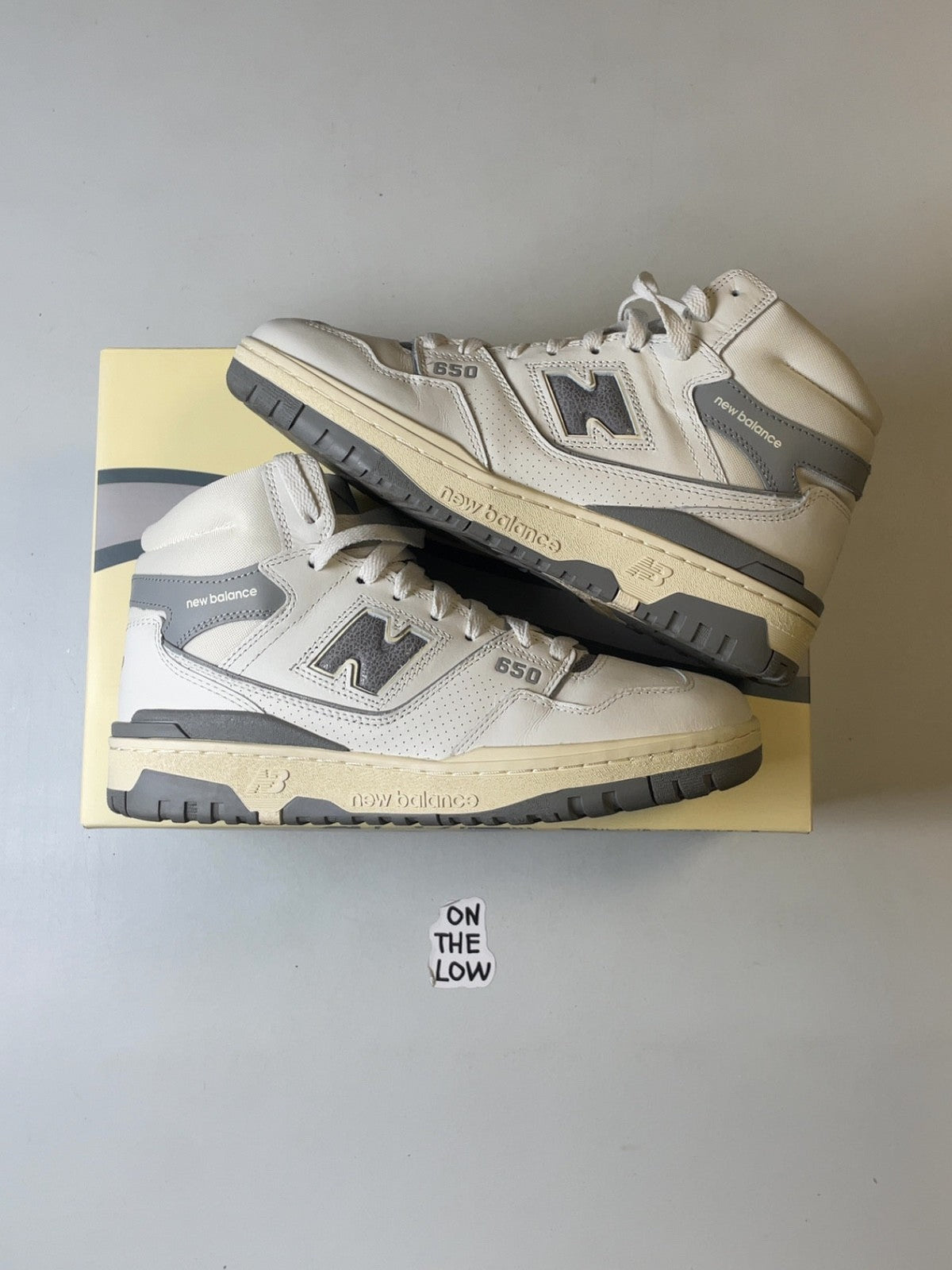 New Balance 650R Aime Leon Dore White Grey (USED)