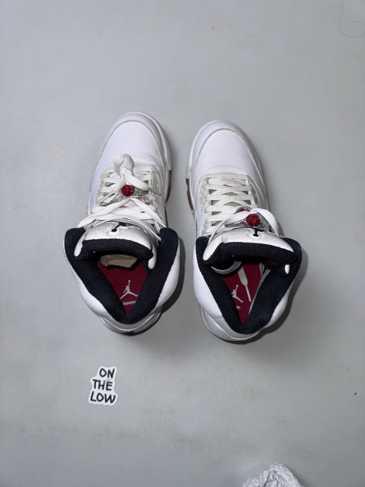Nike Air Jordan V 5 White SUPREME (USED)
