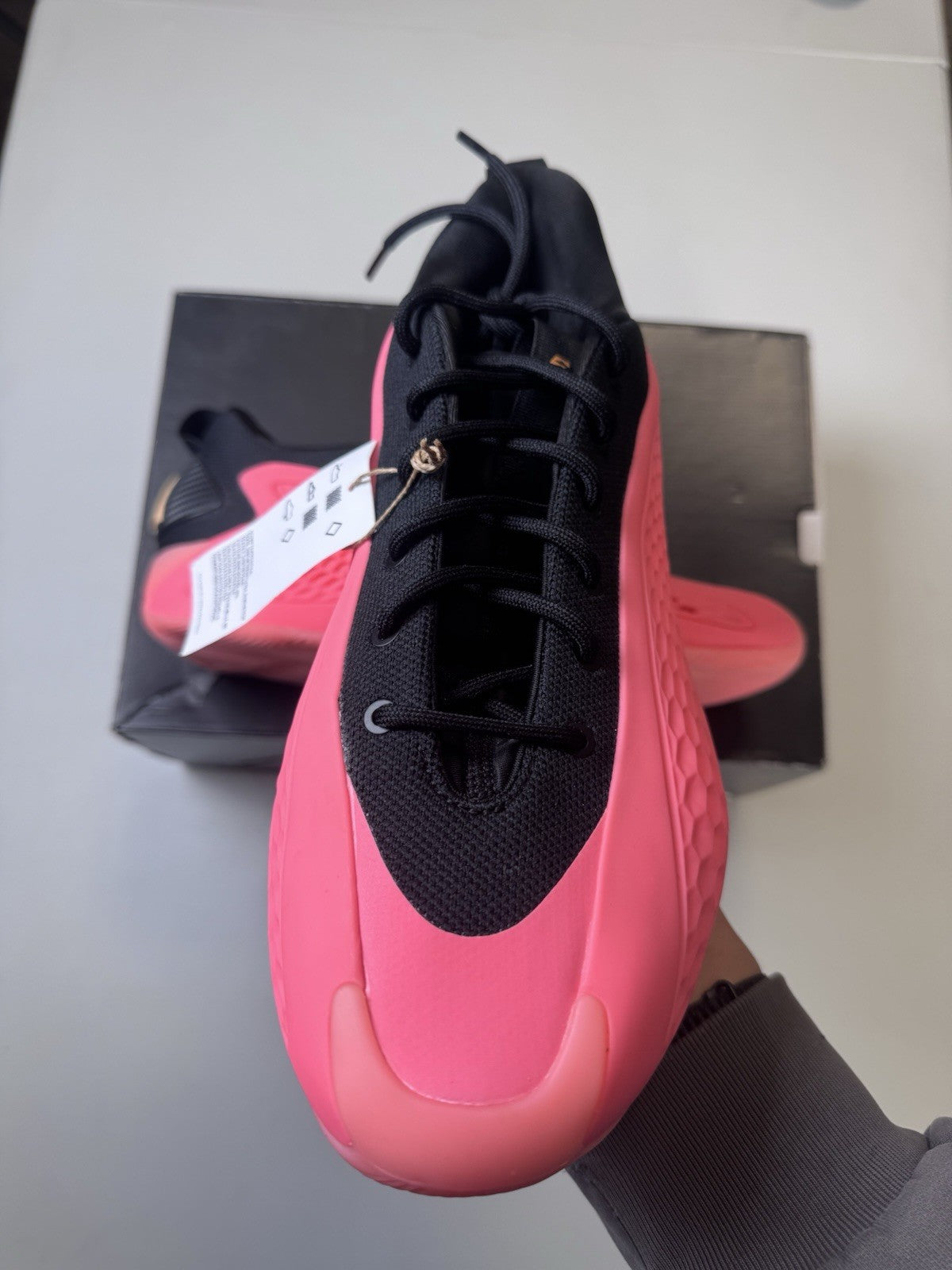 Adidas AE 1 Low Mural Basketball Shoes Pink Black