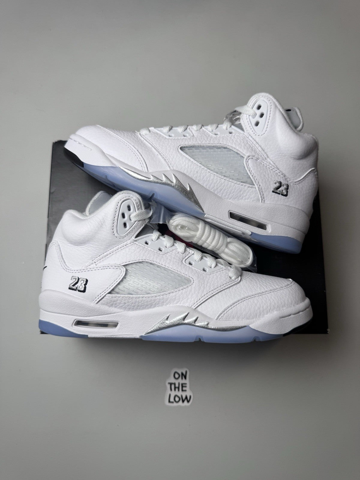 Nike Air Jordan 5 Retro White Metallic Silver 2026 GS