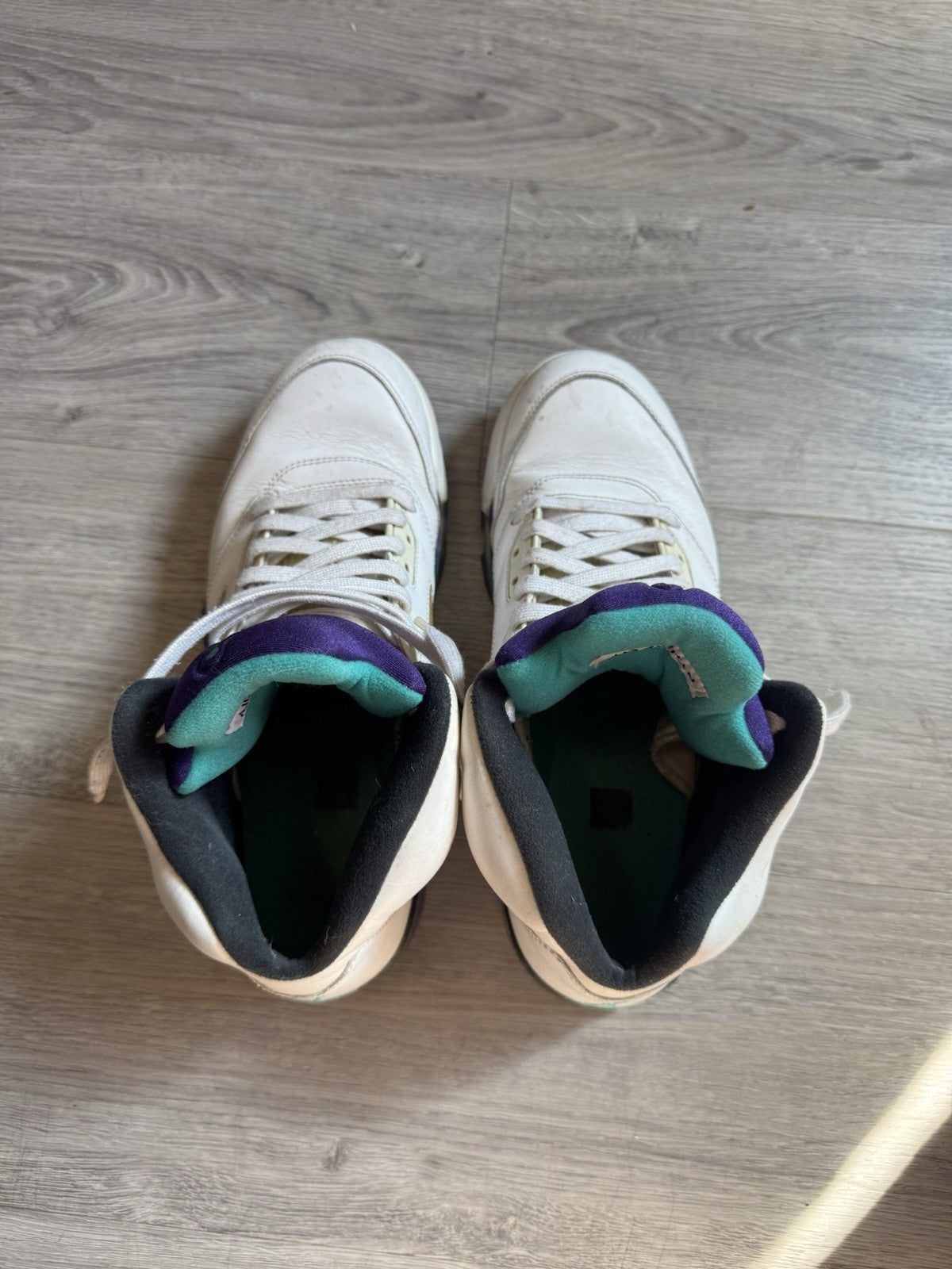 Jordan 5 Retro Grape 2013 White Purple Black Leather