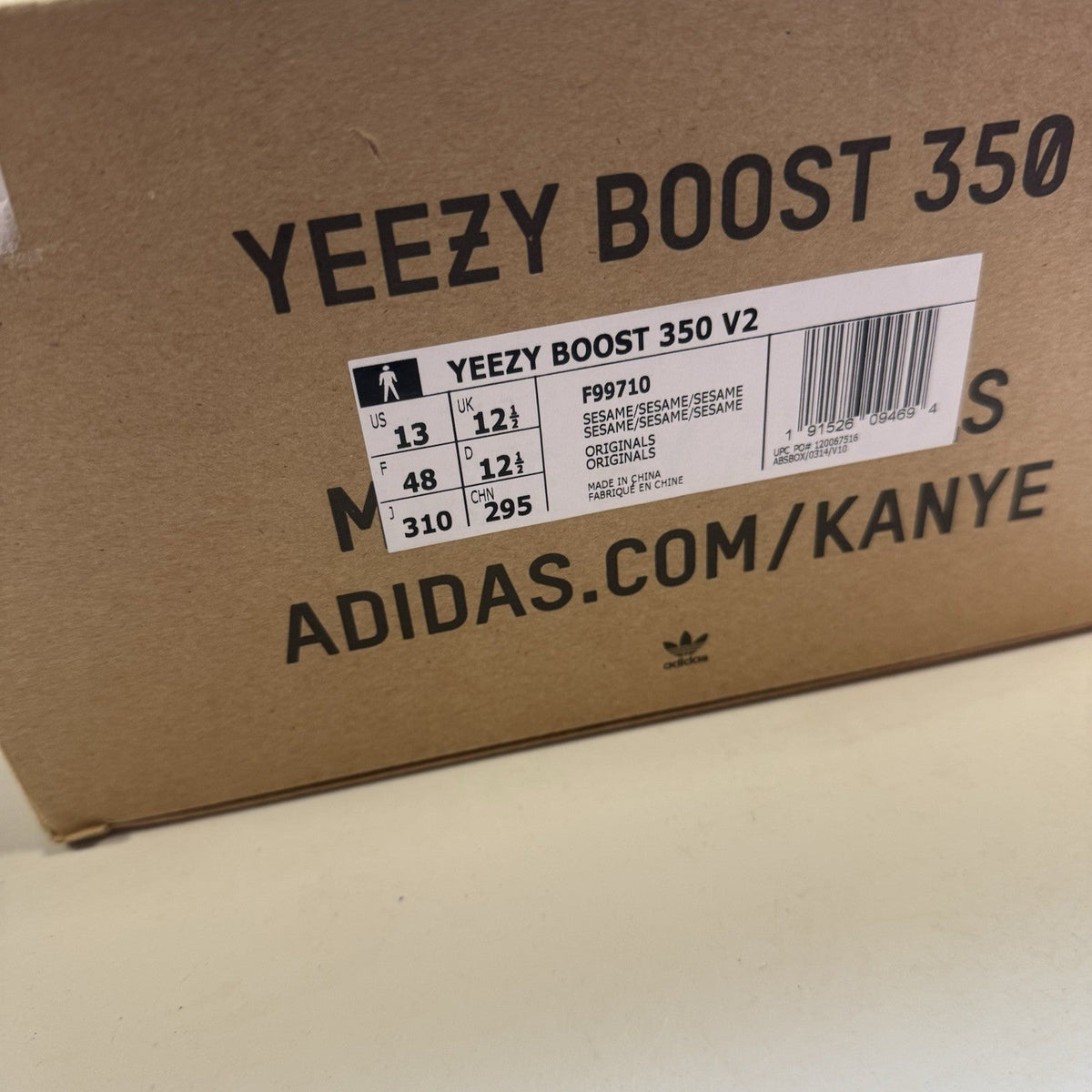 Adidas Yeezy Boost 350 V2 Low Sesame (USED)