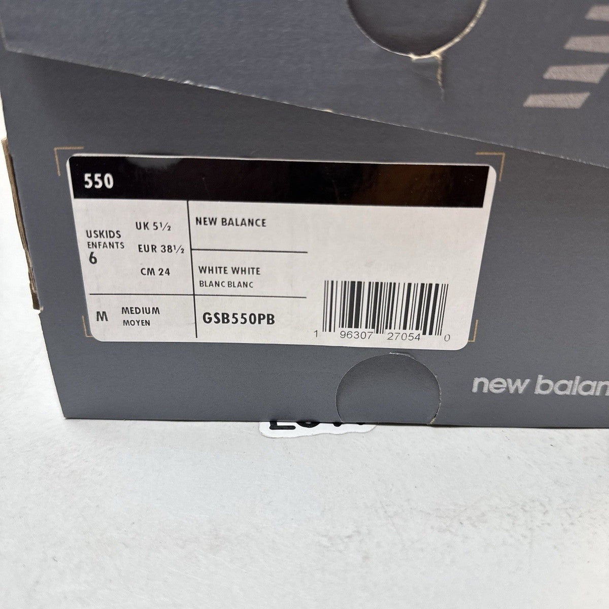 New Balance 550 White Grey