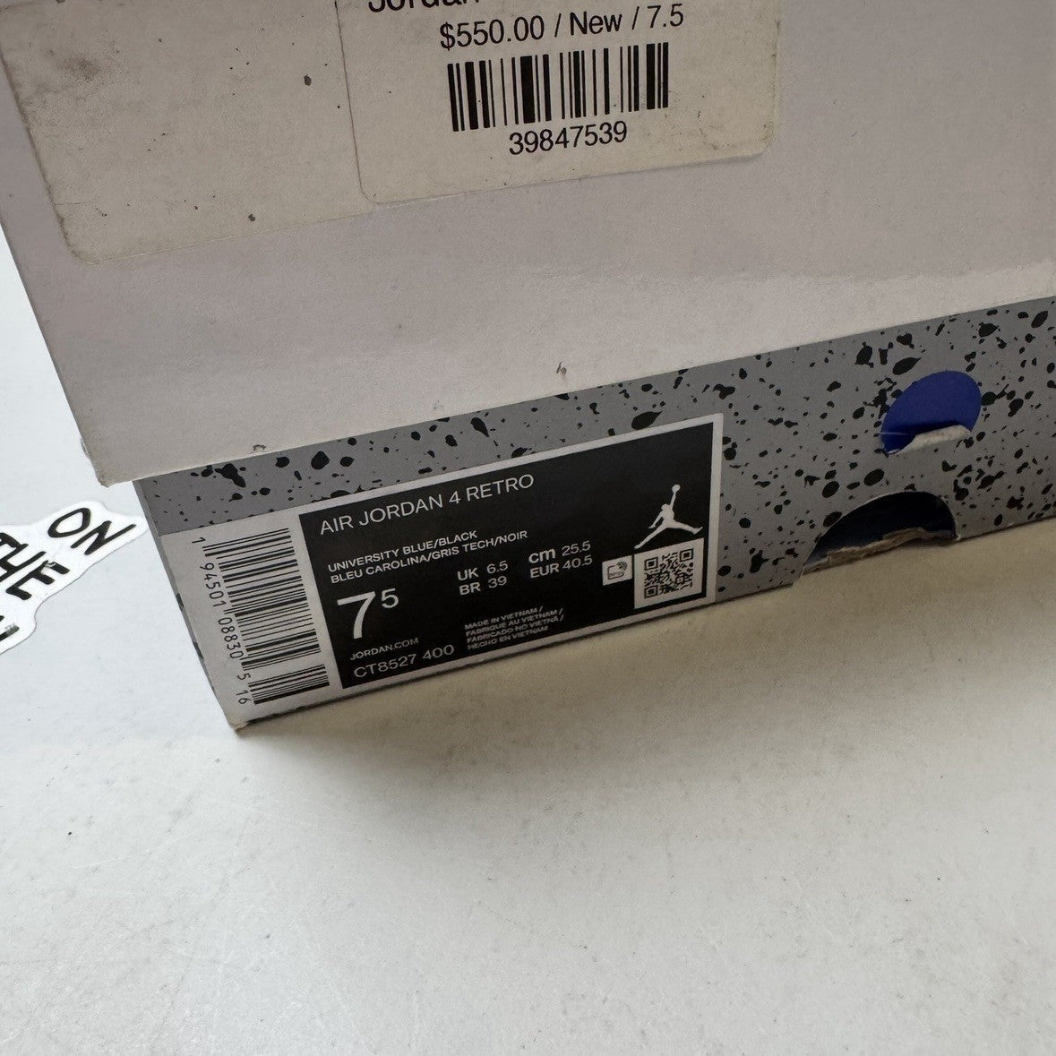 Jordan 4 Retro University Blue (USED)