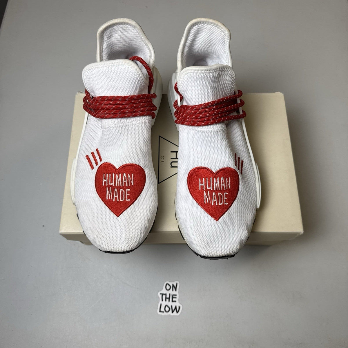 Adidas NMD HU Pharrell Human Made White Red (USED)
