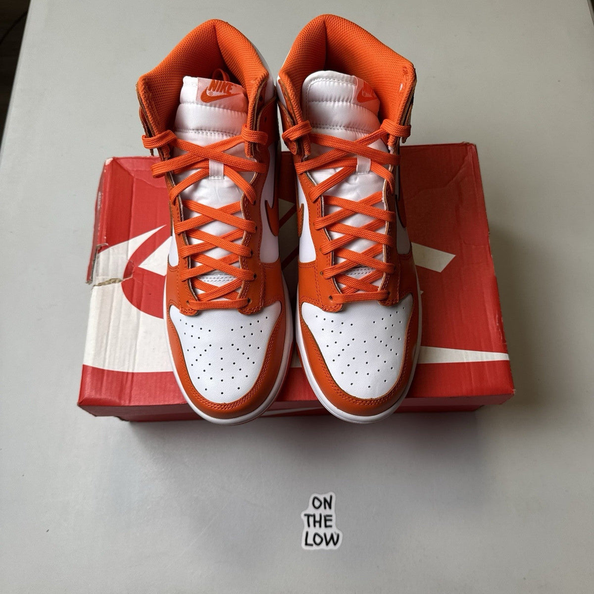 Nike Dunk High Syracuse Orange White