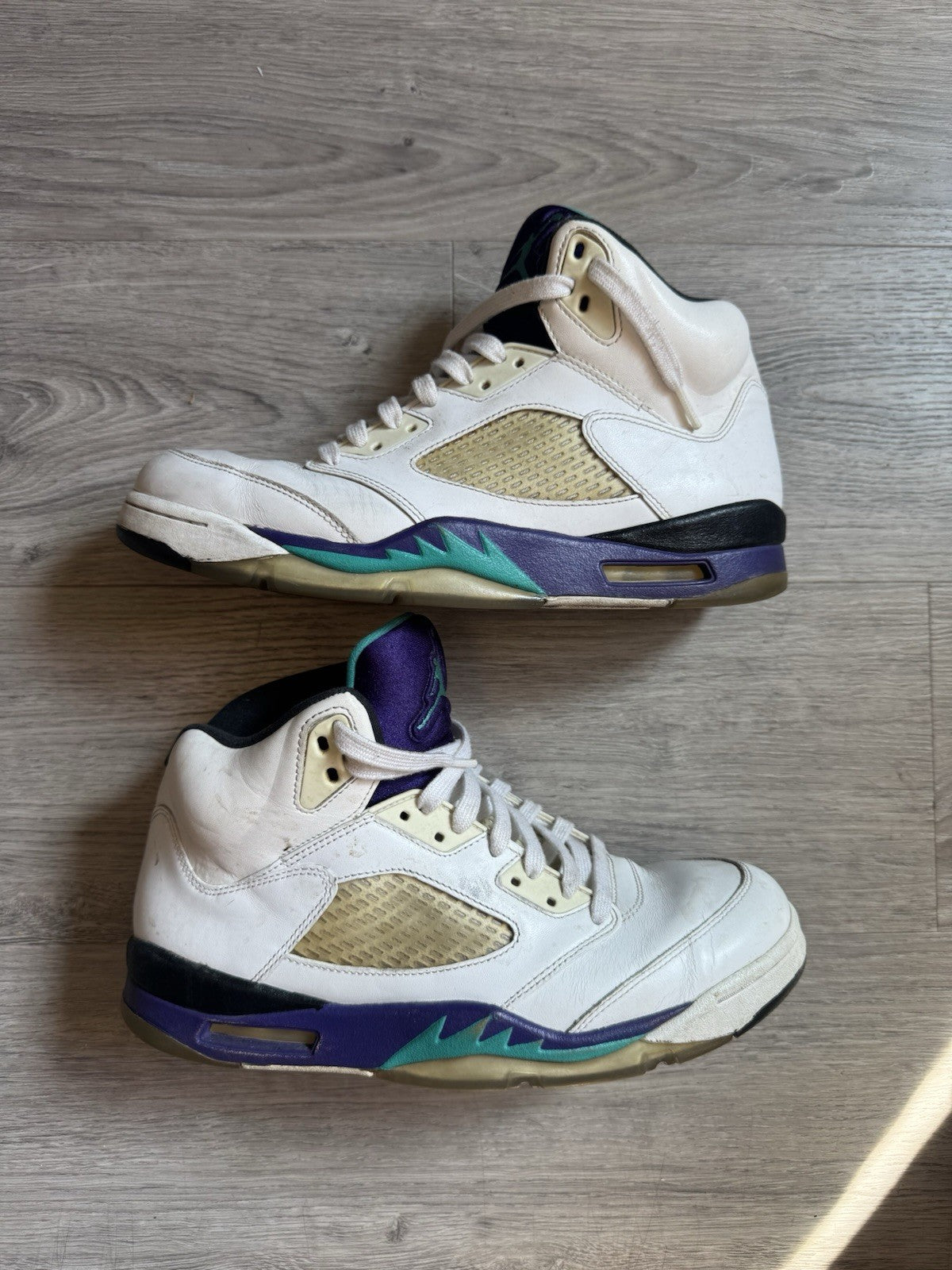 Jordan 5 Retro Grape 2013 White Purple Black Leather