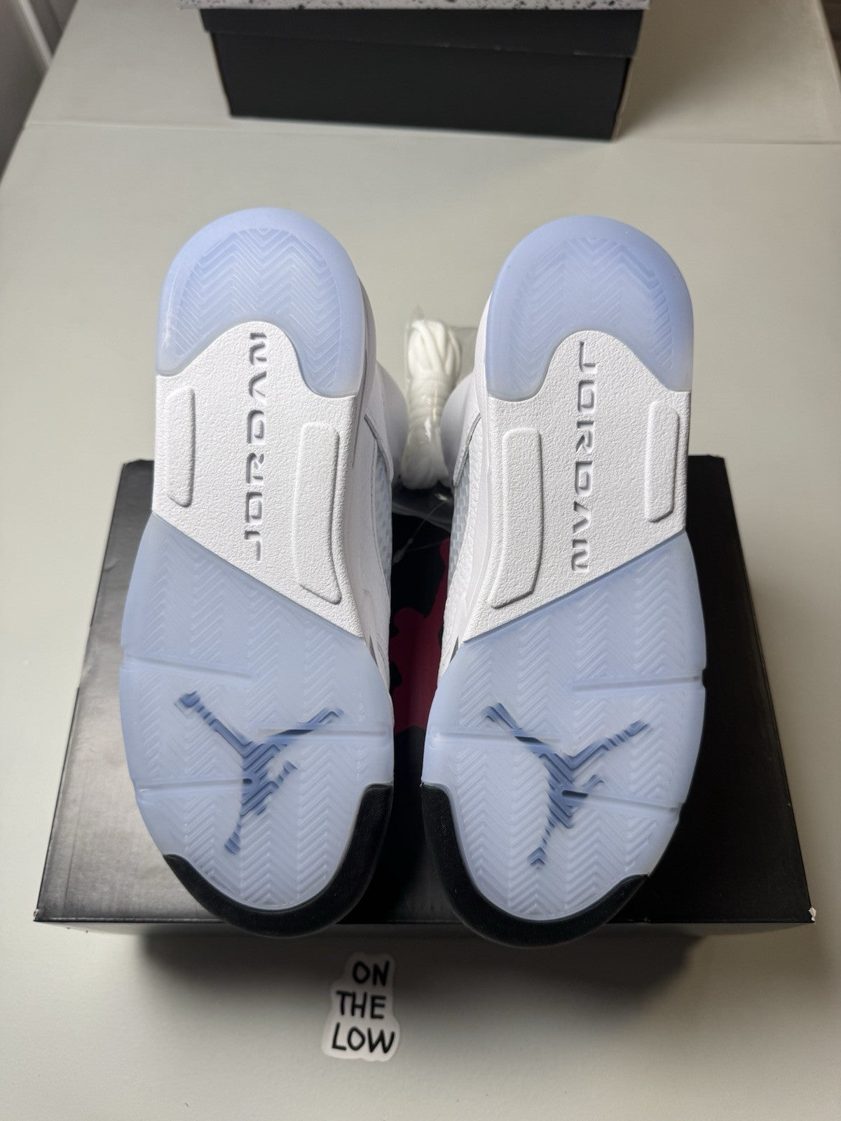 Nike Air Jordan 5 Retro White Metallic Silver 2026 GS