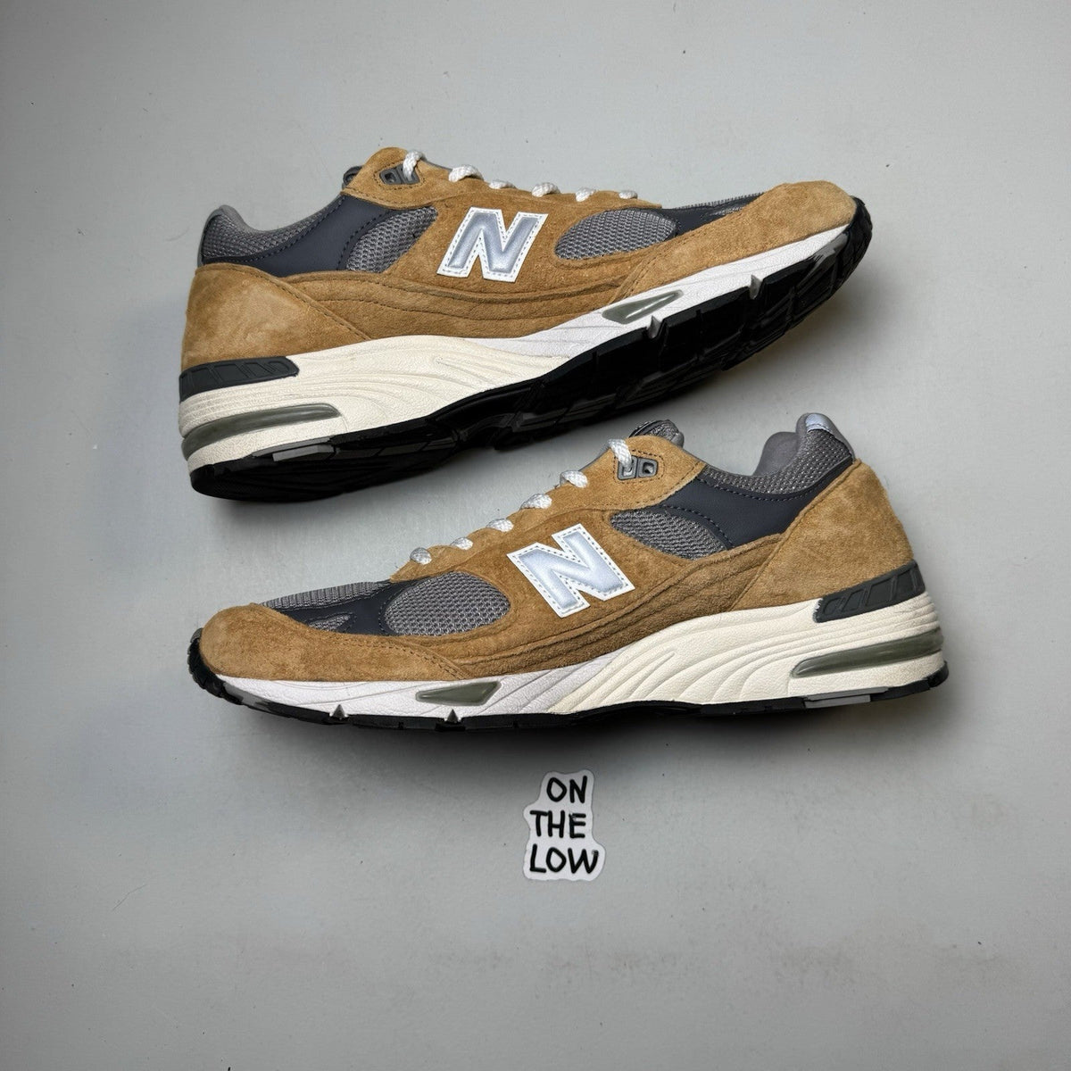 New Balance 991 MiUK Tan Grey Dark Grey (USED)
