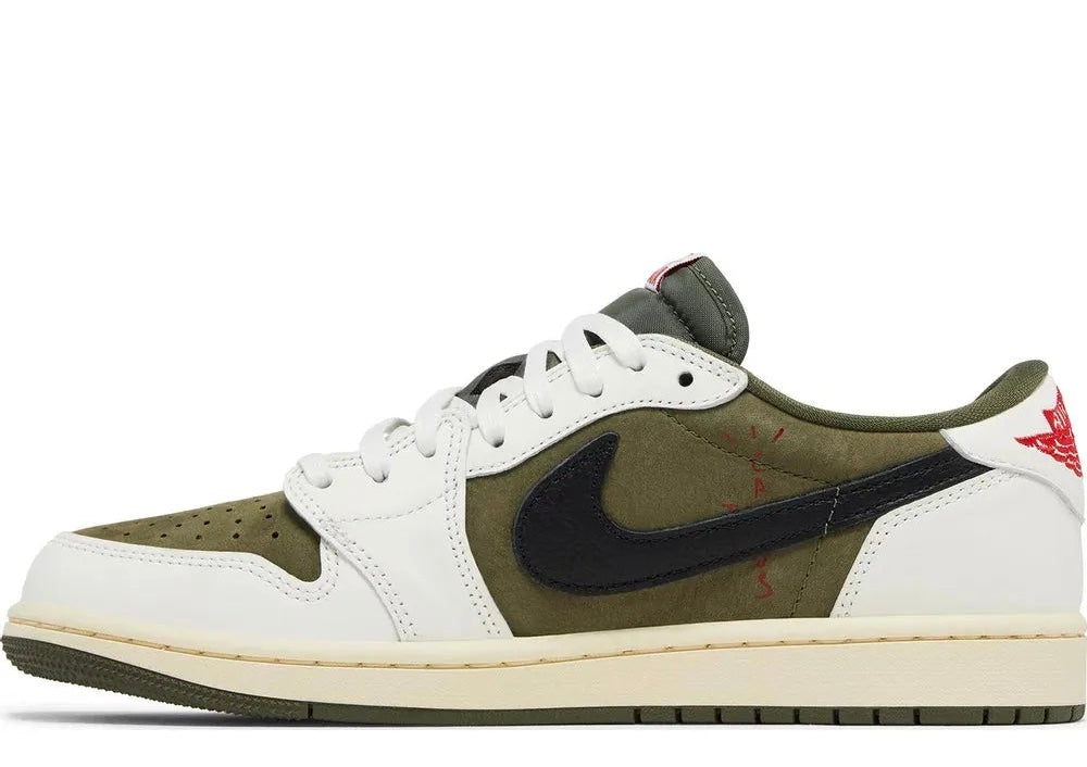 Travis Scott X Air Jordan 1 Low 'Medium Olive" DM7866 200
